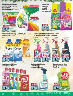 Katalog KTC - Pregled kataloga iz trgovine KTC, vrijedi od 17.12.2025 | Stranica: 53 | Proizvodi: Sredstva za čiščenje, Deterdžent, Ajax, Lenor