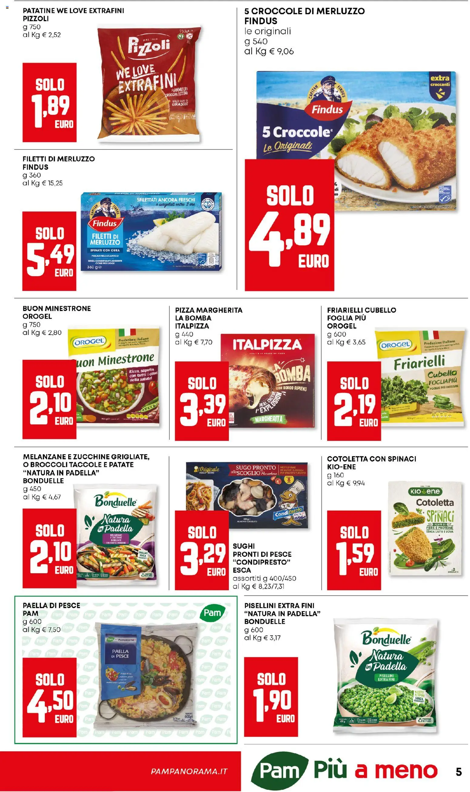 Volantino Panorama del 02.01.2026 | Pagina: 5 | Prodotti: Pizza, Pomodoro, Melanzane, Friarielli