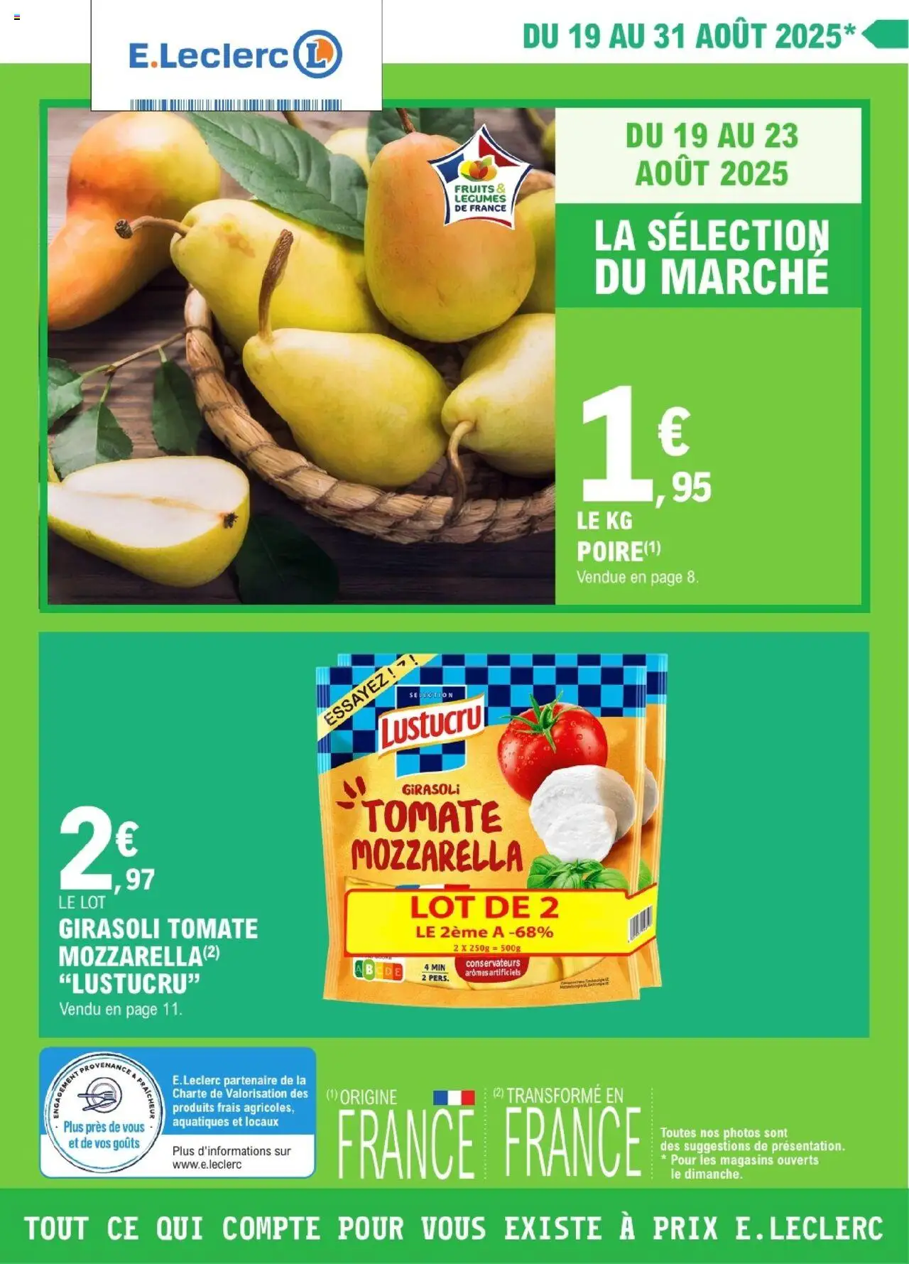  | Page: 1 | Produits: Poire, Mozzarella