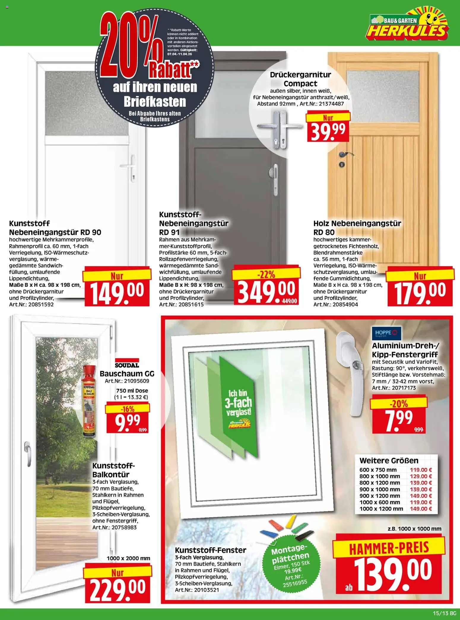 HERKULES - Bau & Garten – gültig ab 07.04.2026 | Seite: 13