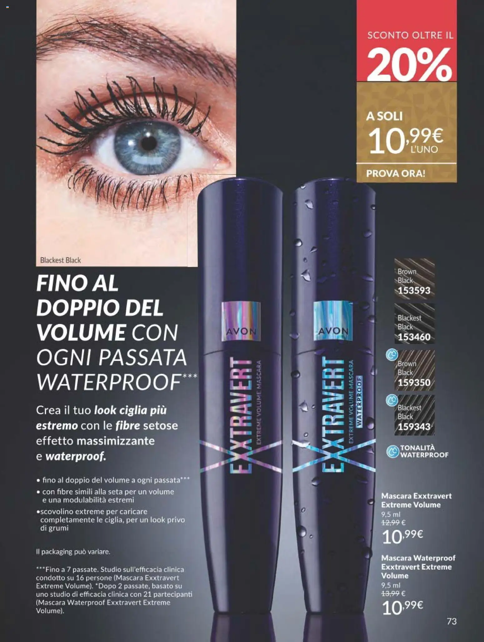 Volantino Avon del 01.12.2025 | Pagina: 73 | Prodotti: Mascara