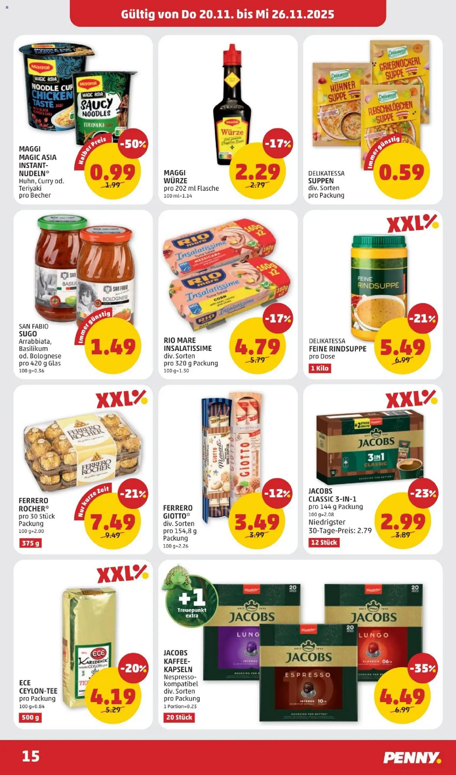 Penny Markt Flugblatt gültig ab 20.11.2025 | Seite: 15 | Produkte: Kaffee