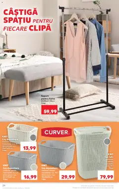 KNIT Coș depozitare, material: plastic capacitate: cca. 19 l dimensiune: cca. 40x30x23 cm 1 buc – valabil de la 27.08.2025 | Pagină: 24 | Produse: Coș, Haine