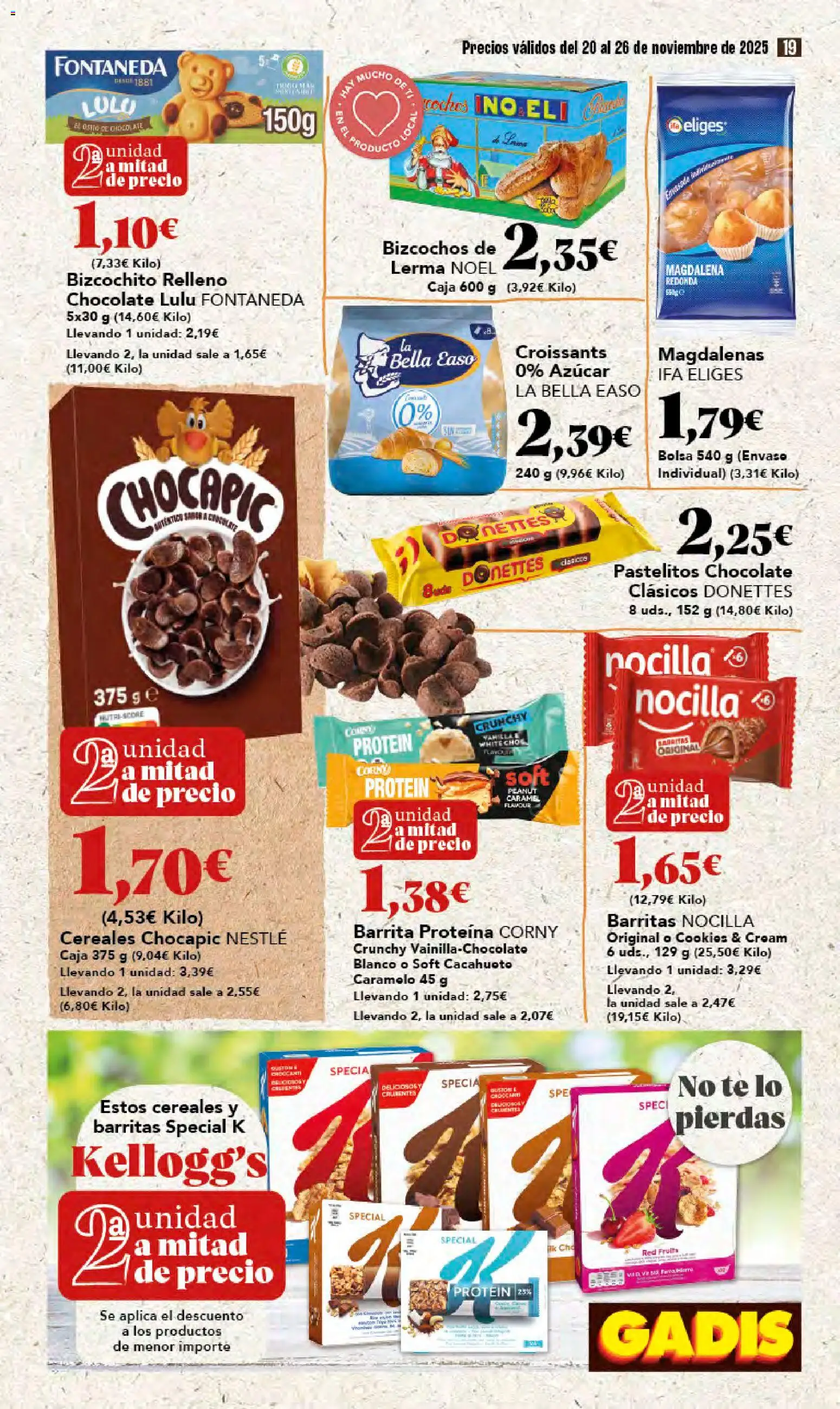 Gadis - Black Friday │ válido desde el 20.11.2025 | Página: 19 | Productos: Chocolate, Té, Bolsa, Caja