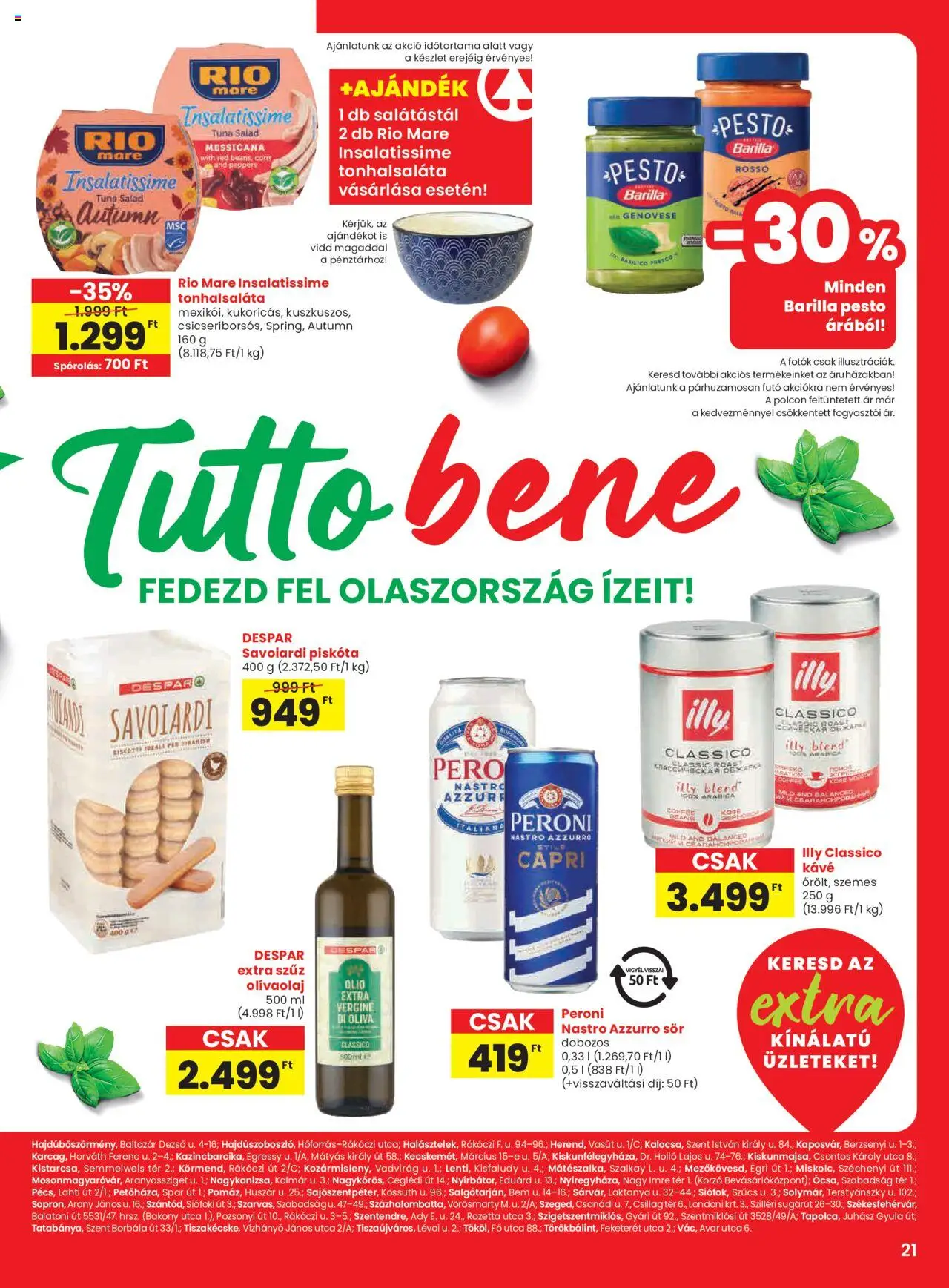 Spar akciós ujság - amely érvényes a következő dátumtól: 28.08.2025 | Oldal: 2 | Termékek: Pesto, Tonhalsaláta, Kávé, Sör