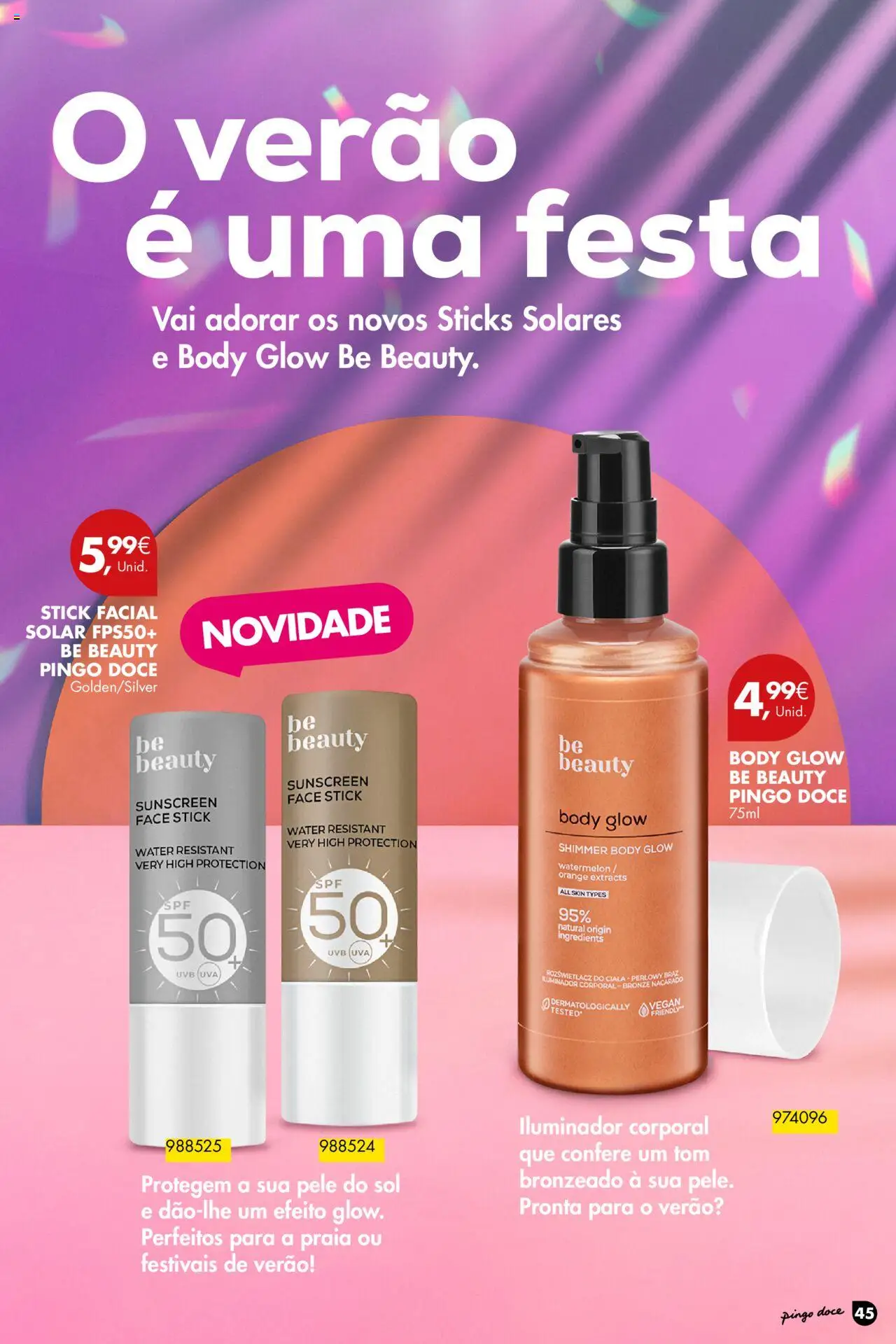 Pingo Doce - Folheto Solares │ válido de 01.04.2025 | Página: 45 | Produtos: Iluminador