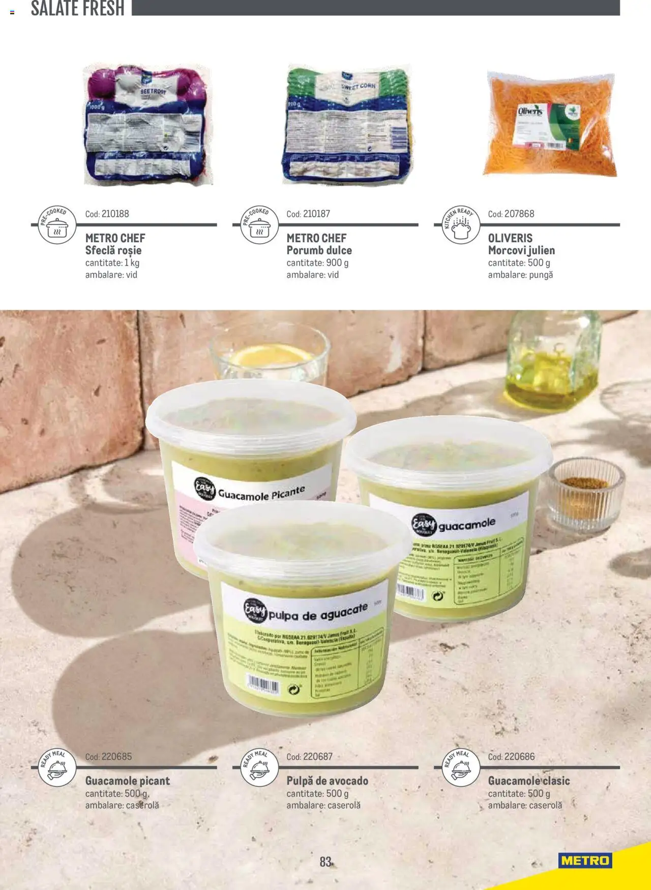 Noul catalog Metro – valabil de la 14.11.2024 | Pagină: 83 | Produse: Morcovi, Avocado, Porumb, Sfeclă