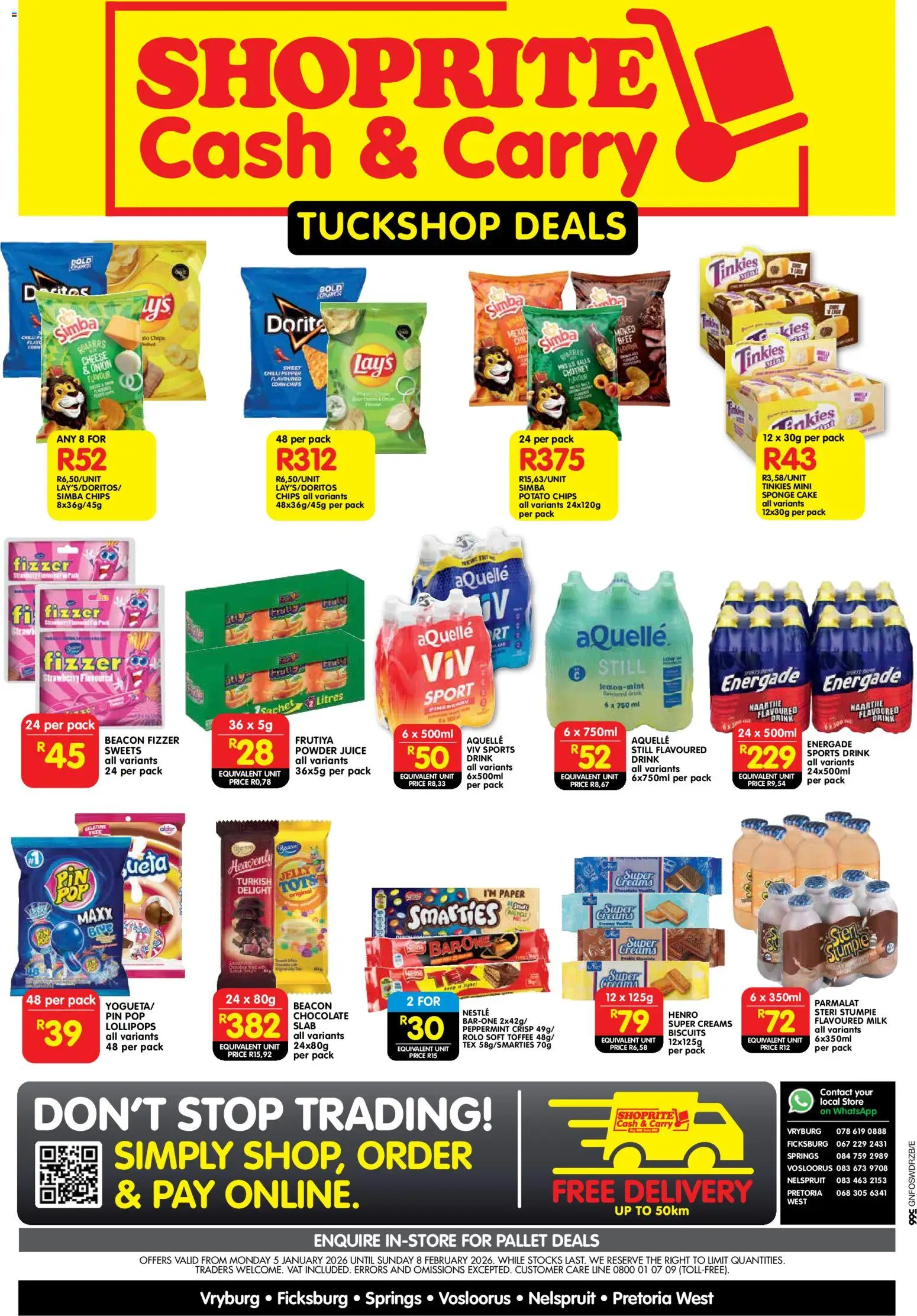 New Shoprite catalogue – valid from 05.01.2026 | Page: 1 | Products: Chutney, Powder, Beef, Paper