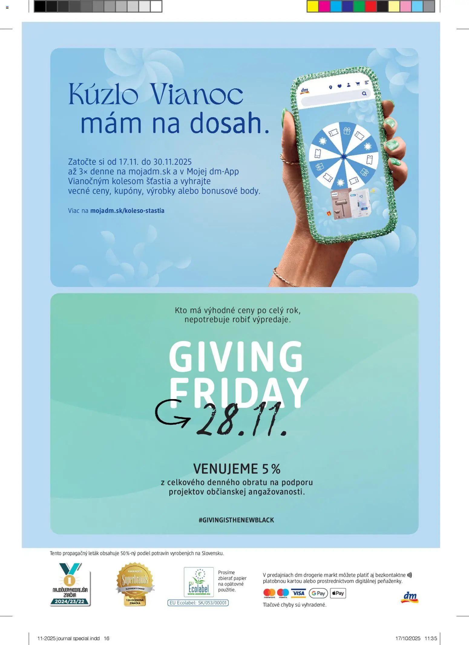 Nové dm drogerie akcie – leták je platný od 17.11.2025 | Strana: 16