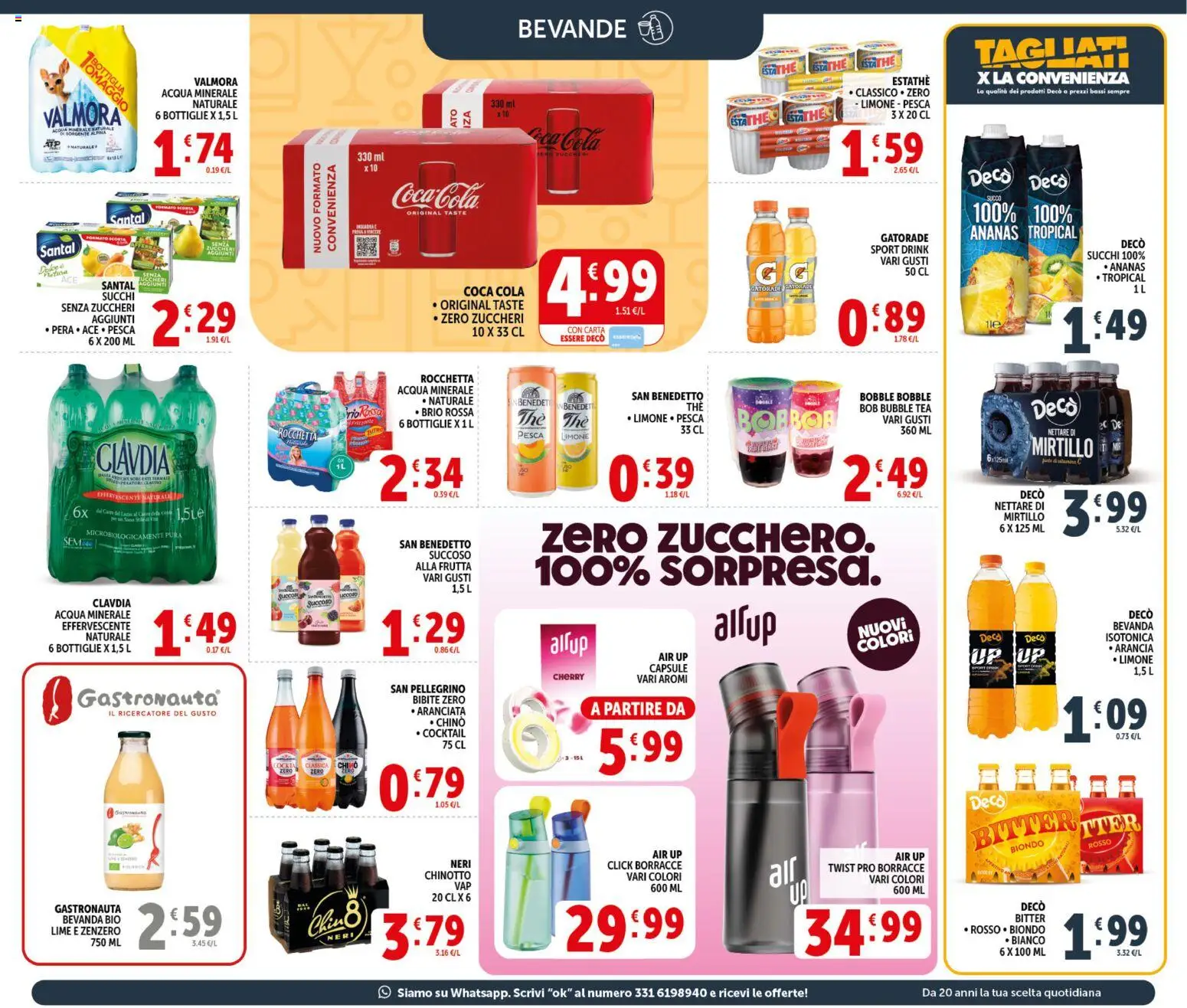 Volantino Decò del 21.04.2026 | Pagina: 15 | Prodotti: Frutta, Pesca, Arancia, Bottiglia