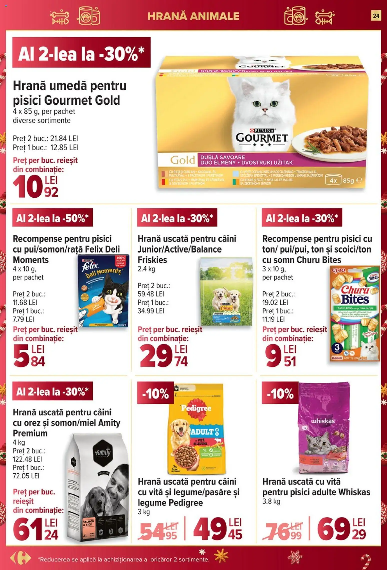 Noul catalog Carrefour – valabil de la 03.12.2025 | Pagină: 24 | Produse: Hacıyatmaz Kedi Oyuncağı, Orez, Pește, Legume