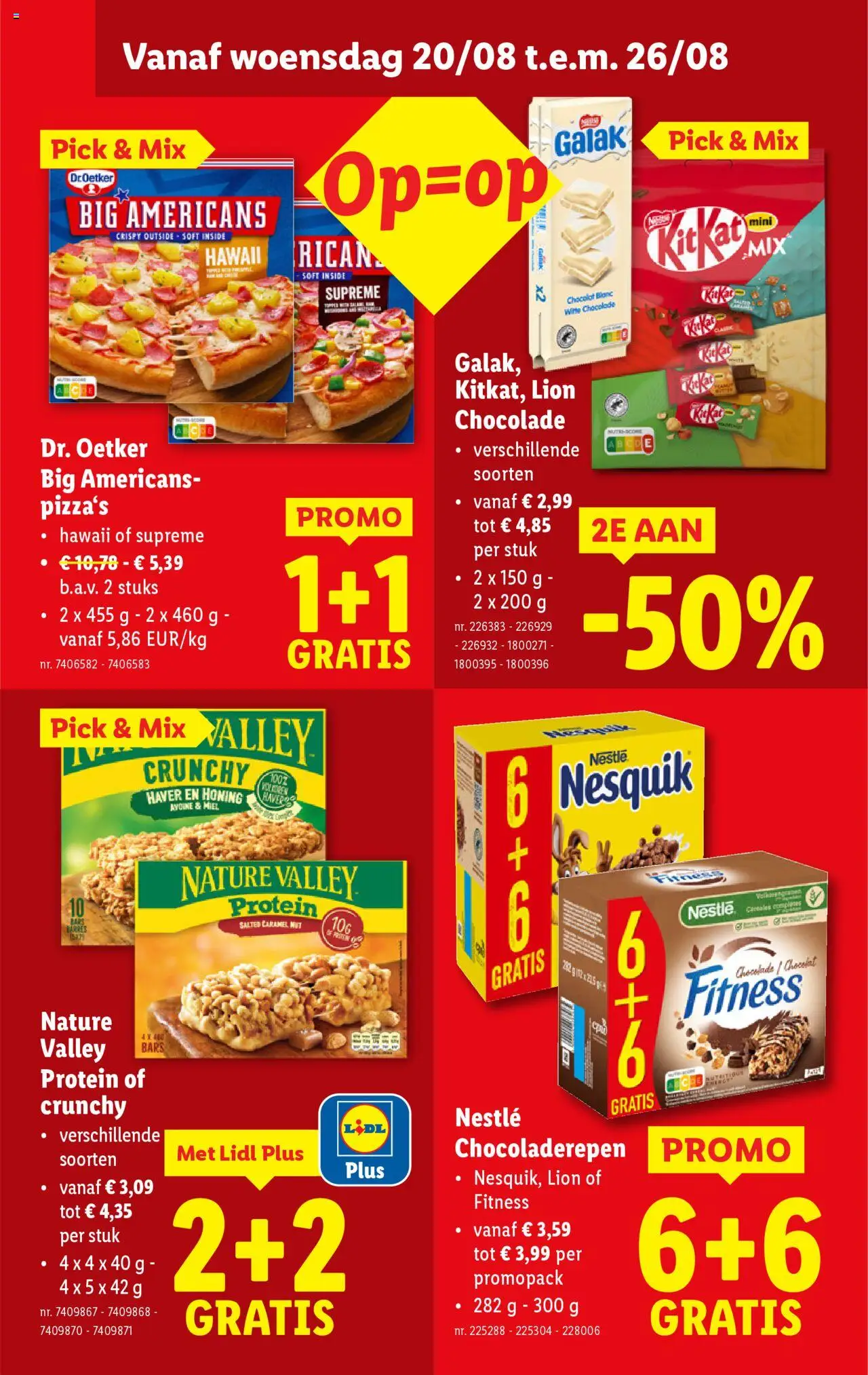  | Pagina: 14 | Producten: Pizza, Haver, Chocolade