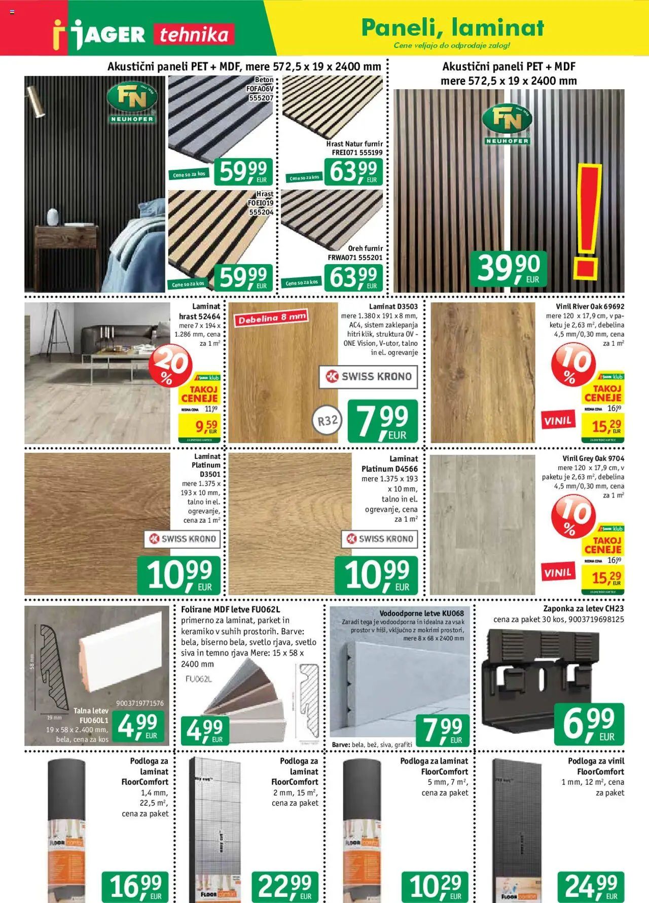 Jager katalog tehnika │ velja od 20.08.2025 | Stran: 2 | Izdelki: Furnir, Kos, Podloga, Beton