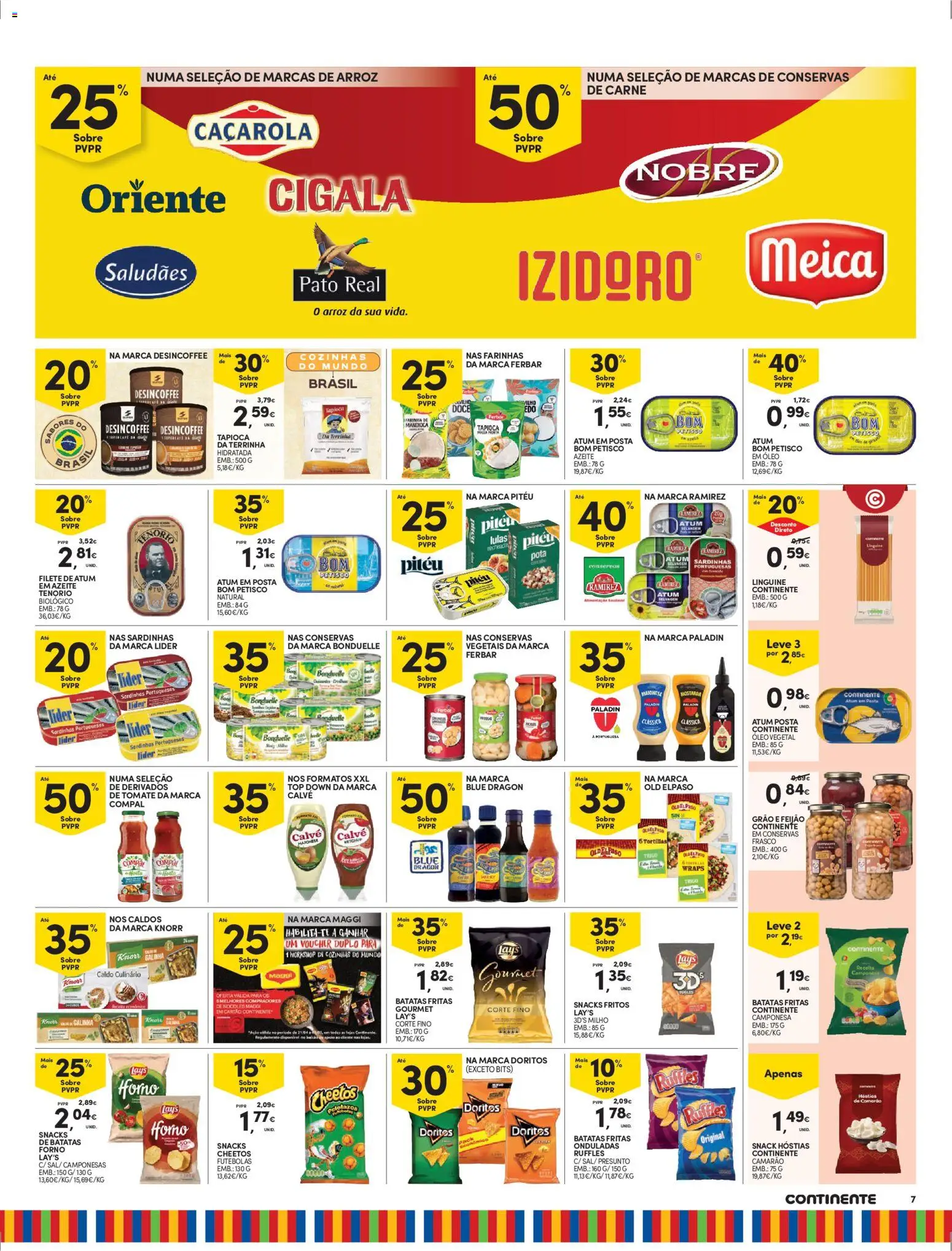 Continente Madeira │ válido de 28.04.2026 | Página: 7 | Produtos: Lulas, Sardinhas, Arroz, Tomate