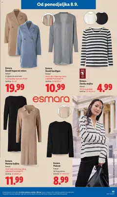 Lidl katalog | vrijedi od 08.09.2025 | Stranica: 33 | Proizvodi: Majica, Kaput, Kardigan, Haljina
