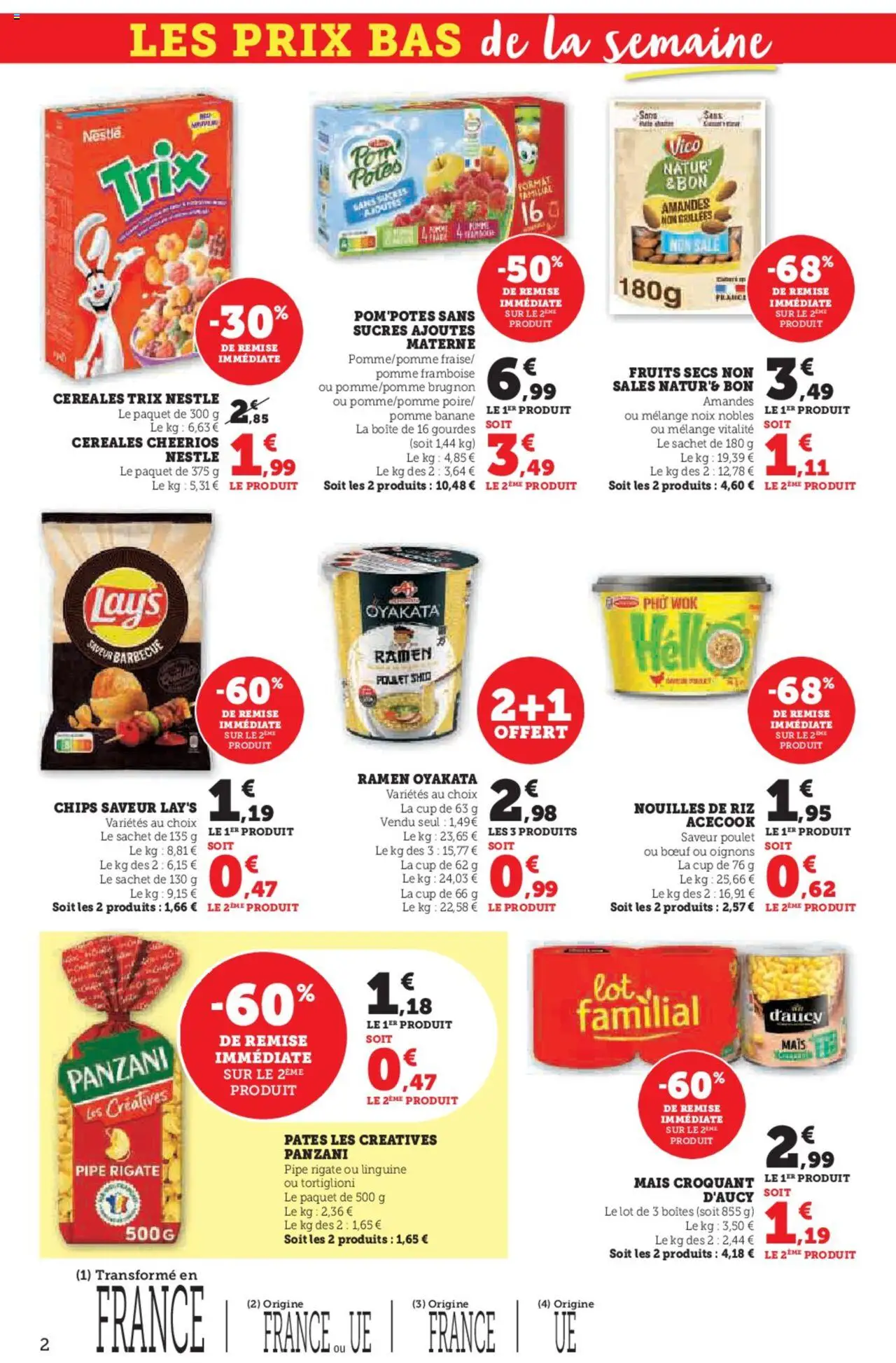  | Page: 2 | Produits: Barbecue, Banane, Riz, Nouilles