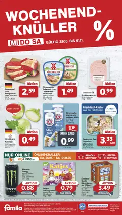 Famila Nordwest Prospekt 	 ab 27.10.2025 gültig | Seite: 39 | Produkte: Energy, Haltbare milch, Kohlrabi, Monster