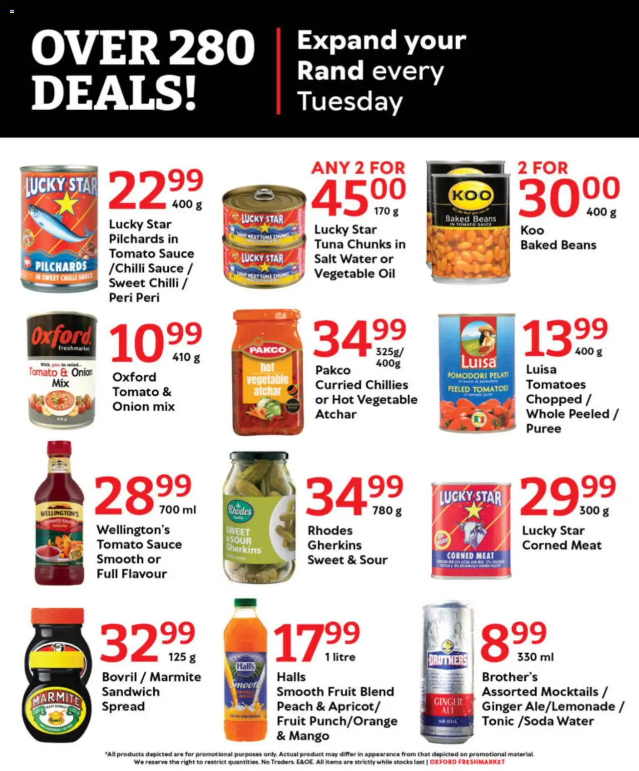 Oxford Freshmarket - Tuesday Specials │ valid from 26.08.2025 | Page: 7 | Products: Pilchards, Corned meat, Water, Salt