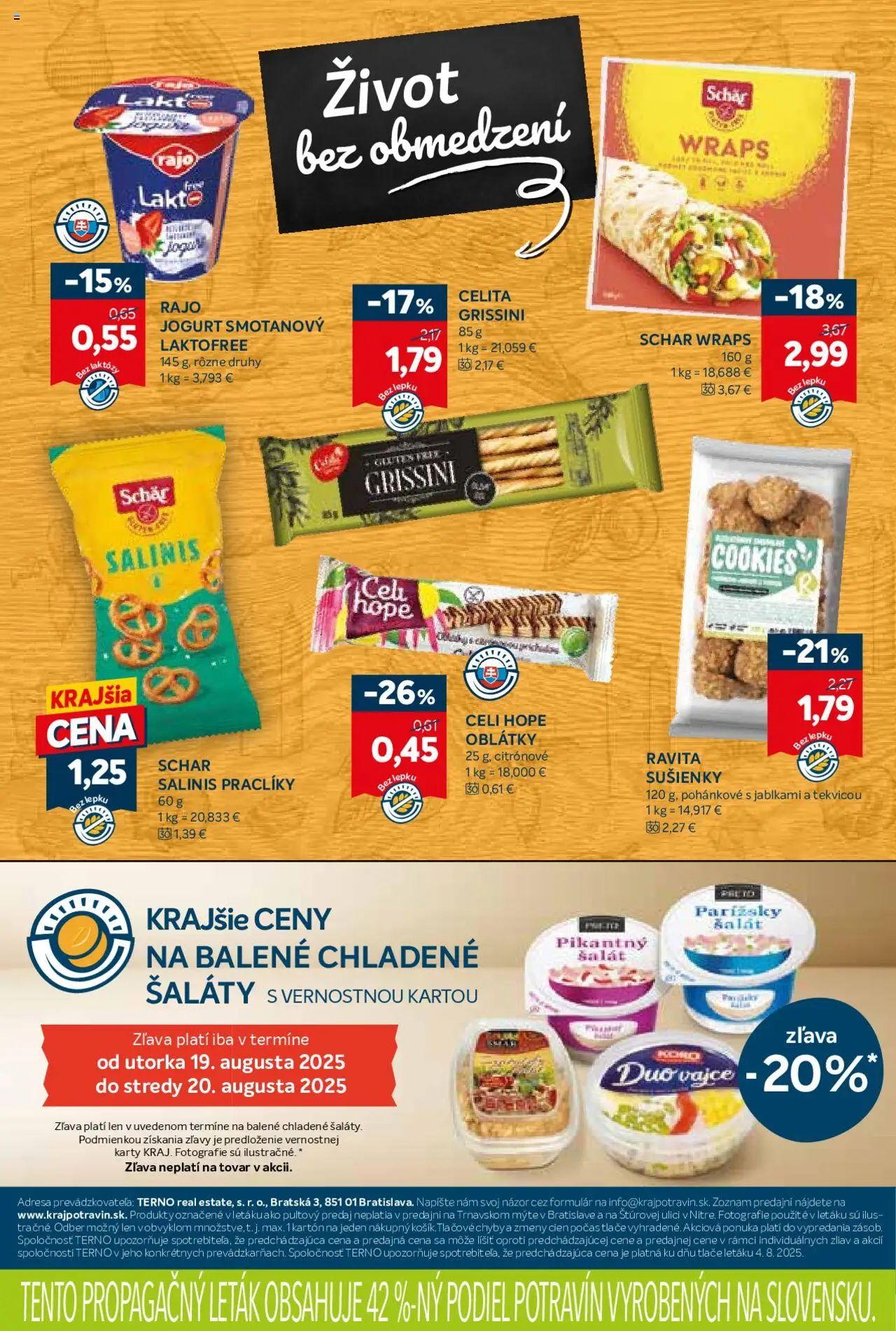 Kraj leták │ platný od 14.08.2025 | Strana: 15 | Produkty: Jogurt, Šalát