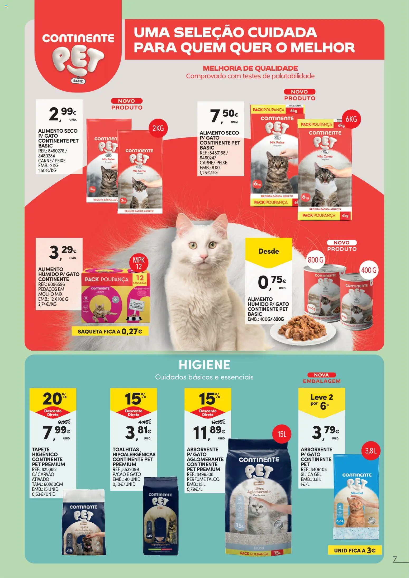 Continente - Animais de Companhia │ válido de 07.04.2026 | Página: 7 | Produtos: Frango, Perfume, Peixe, Carne
