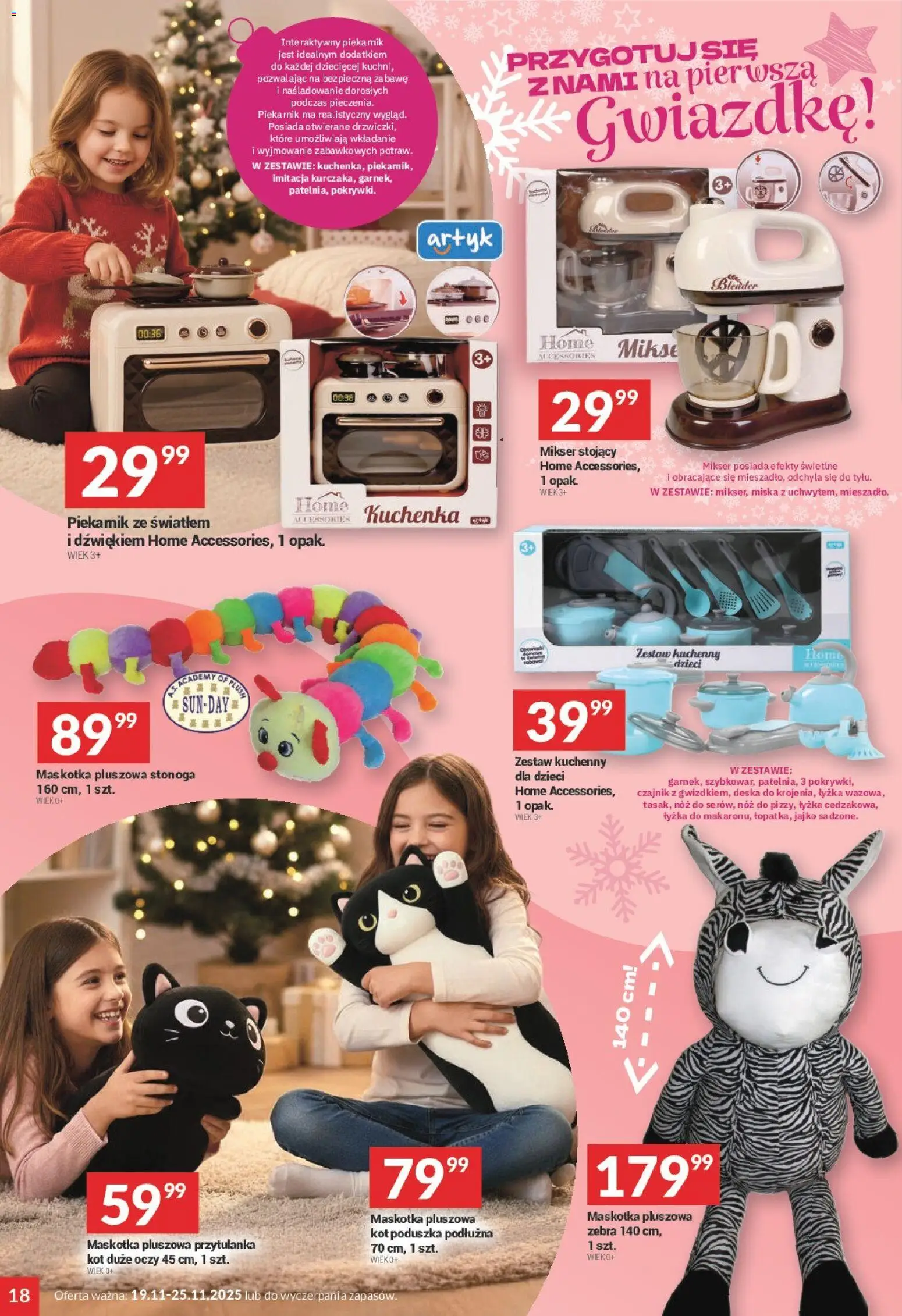 Twój Market Gazetka od 19.11.2025 | Strona: 18 | Produkty: Kuchenka, Czajnik, Mikser, Blender