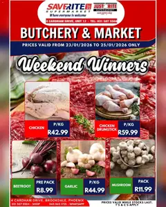 Saverite specials catalogue – valid from 23.01.2026