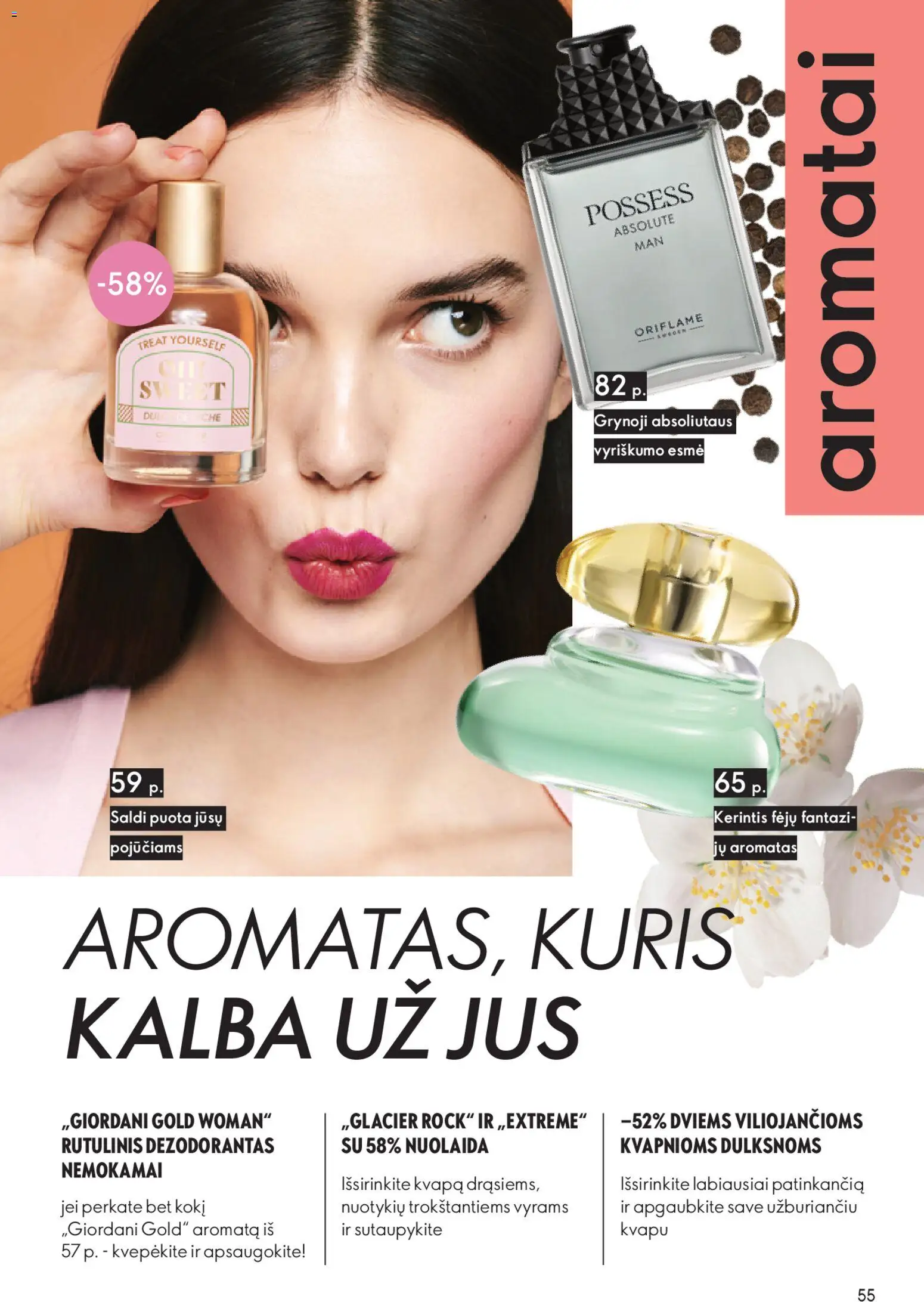 Oriflame akcijos nuo 31.12.2025 | Puslapis: 55 | Prekių: Rutulinis dezodorantas, Dezodorantas