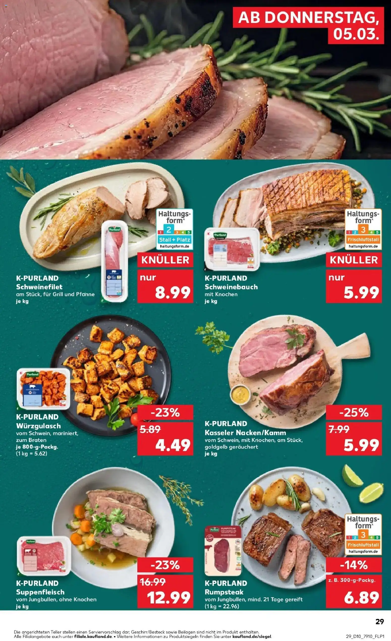 Kaufland Prospekt Nördlingen	 – gültig ab 02.03.2026 | Seite: 41 | Produkte: Rumpsteak, Schweinefilet, Suppenfleisch, Steak