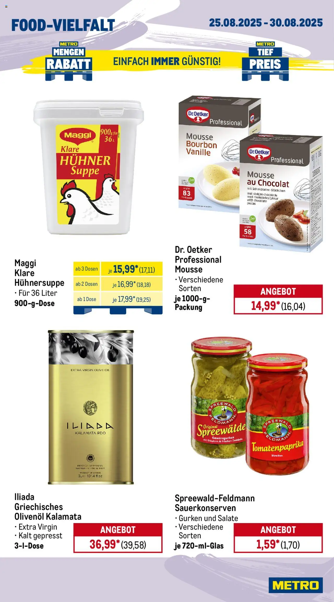Metro Wochen-Angebote Gastro - gültig ab dem 25.08.2025 | Seite: 15 | Produkte: Maggi, Zwiebeln, Bourbon, Gurken