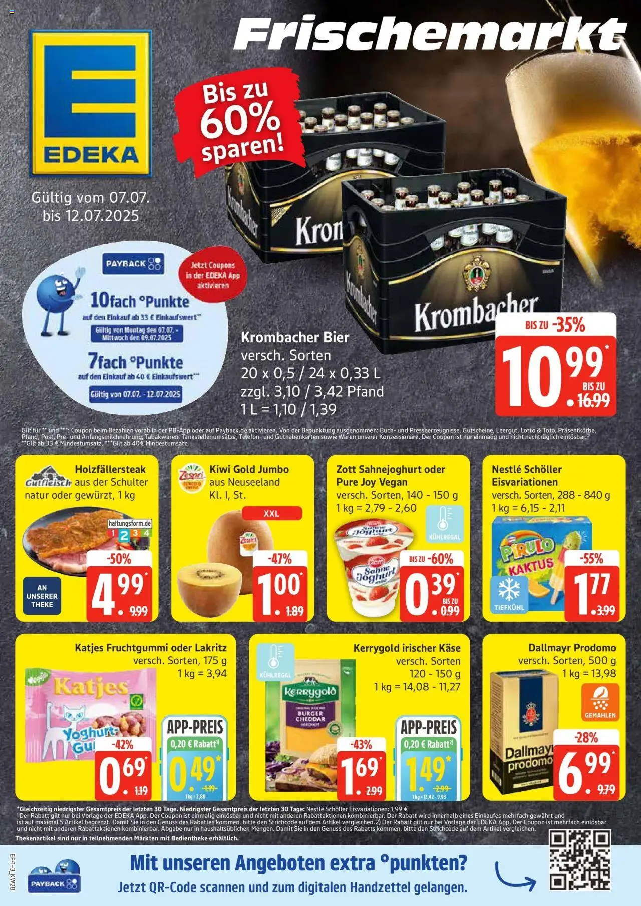 Edeka prospekt Schellhorn	 - gültig ab dem 06.07.2025 | Seite: 1 | Produkte: Joghurt, Kiwi, Sahne, Telefon
