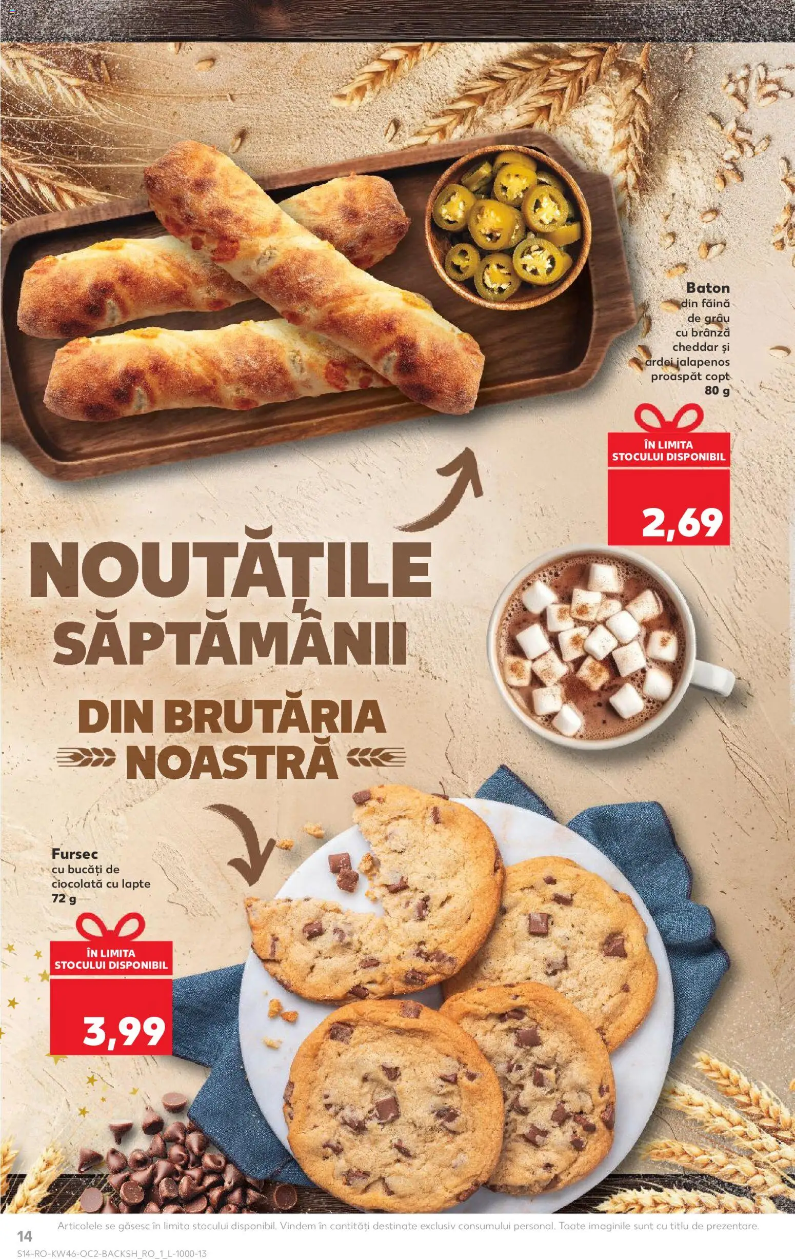 Kaufland RO akciós ujság - amely érvényes a következő dátumtól: 12.11.2025 | Oldal: 14 | Termékek: Jalapenos, Cheddar