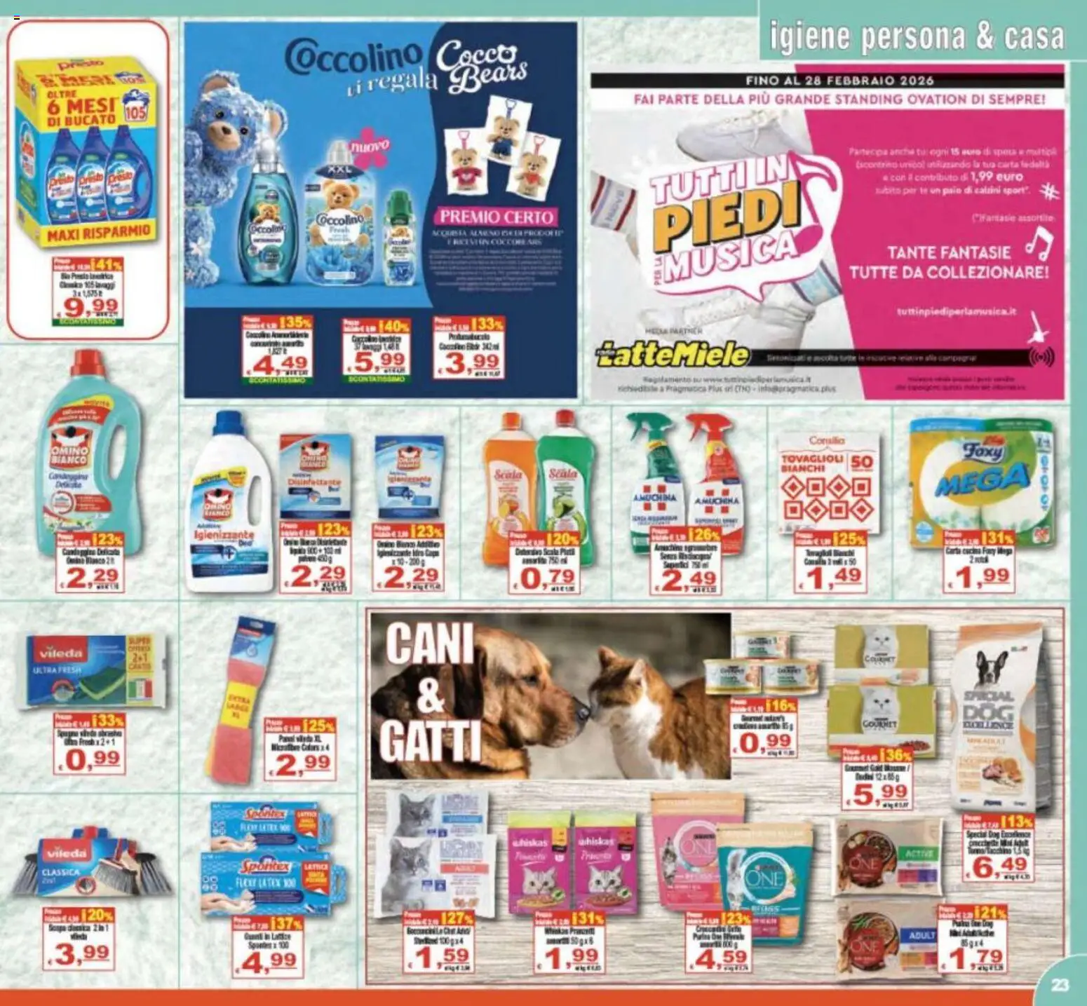 Volantino CTS del 25.02.2026 | Pagina: 23 | Prodotti: Calzini, The, Cocco, Scala