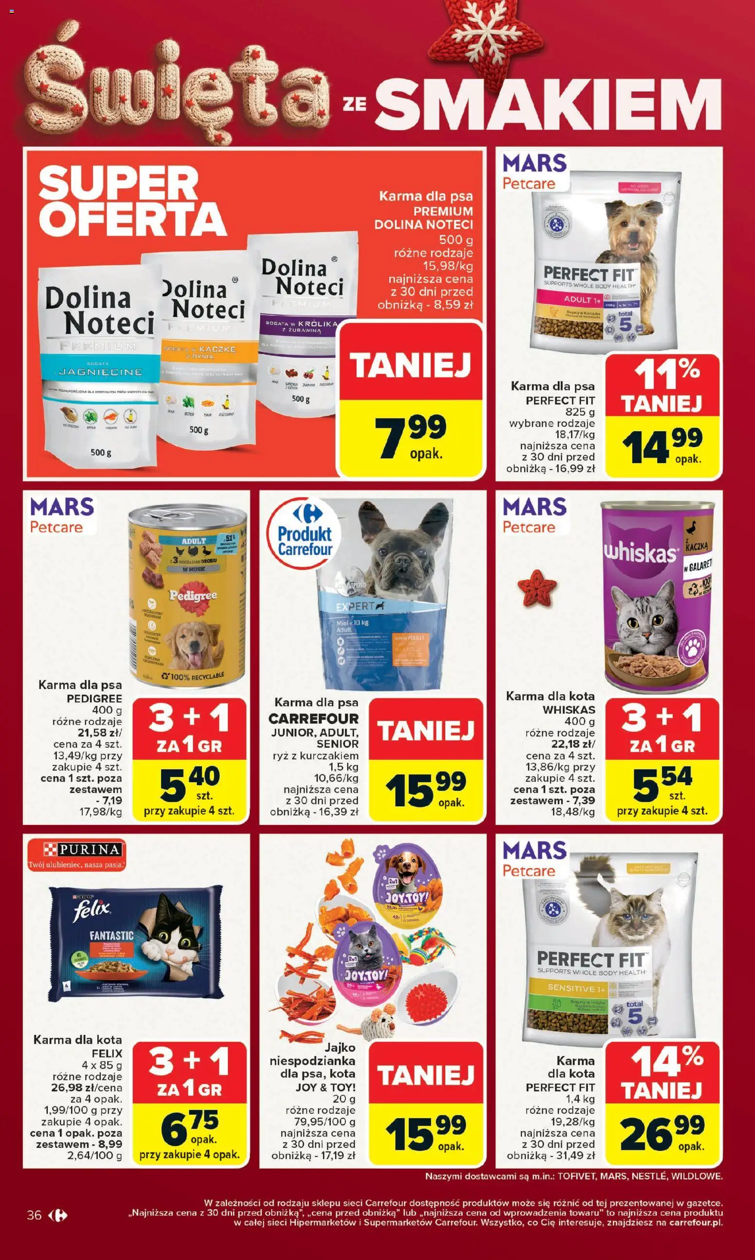Carrefour Gazetka od 15.12.2025 | Strona: 40 | Produkty: Kaczka, Żurawina, Pedigree, Ryż