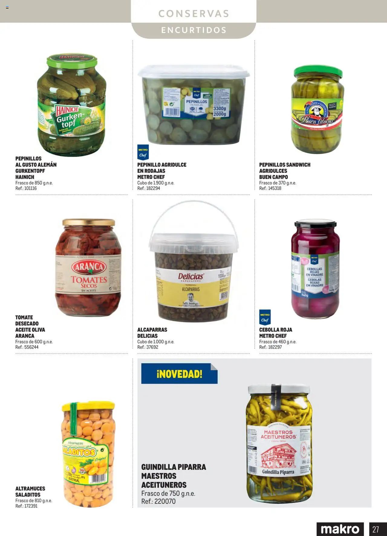 Makro - Despensa Canarias │ válido desde el 04.03.2025 | Página: 27 | Productos: Aceite, Tomates