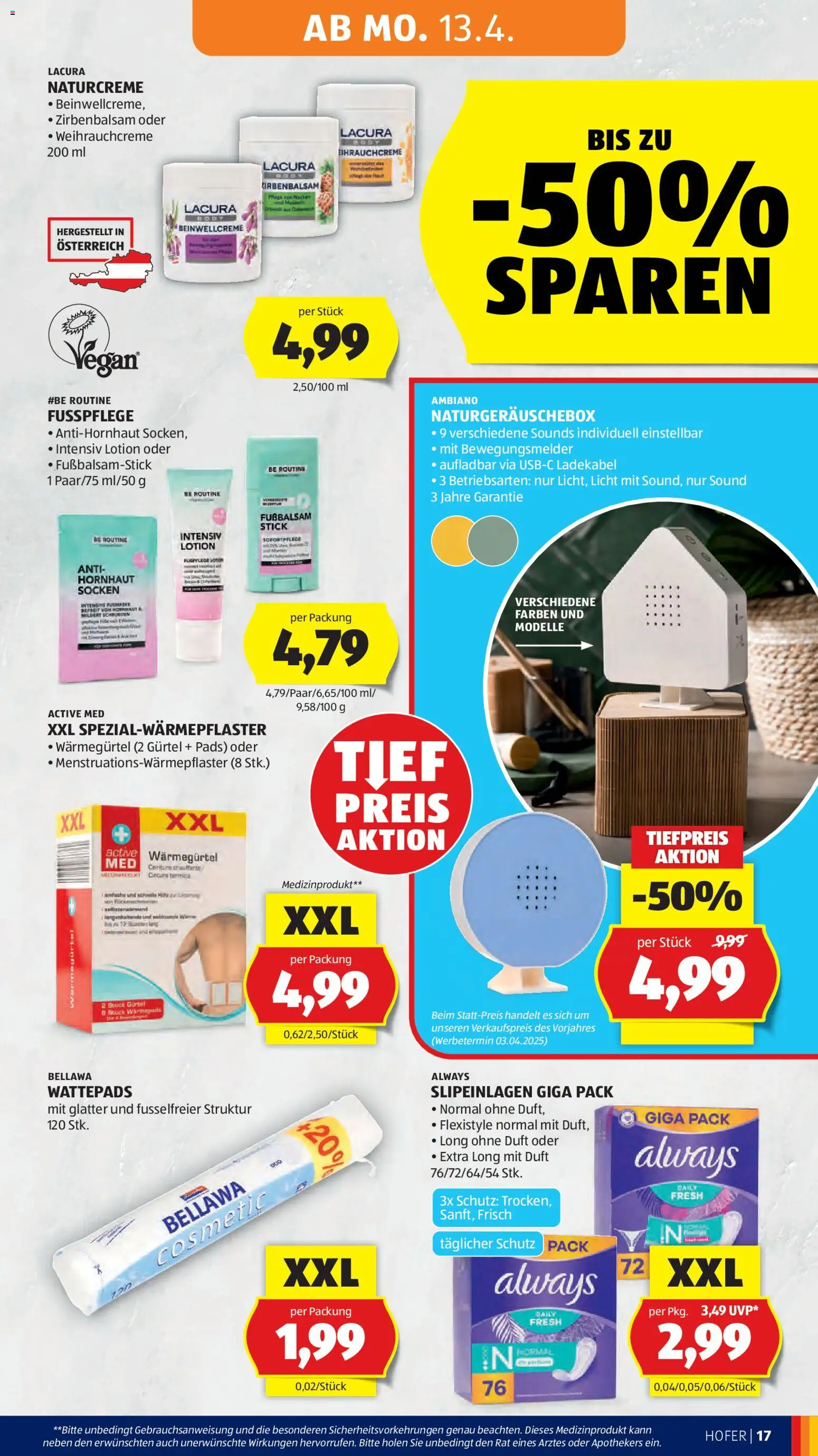 Hofer Flugblatt gültig ab 08.04.2026 | Seite: 21 | Produkte: Socken, Gürtel, Duft