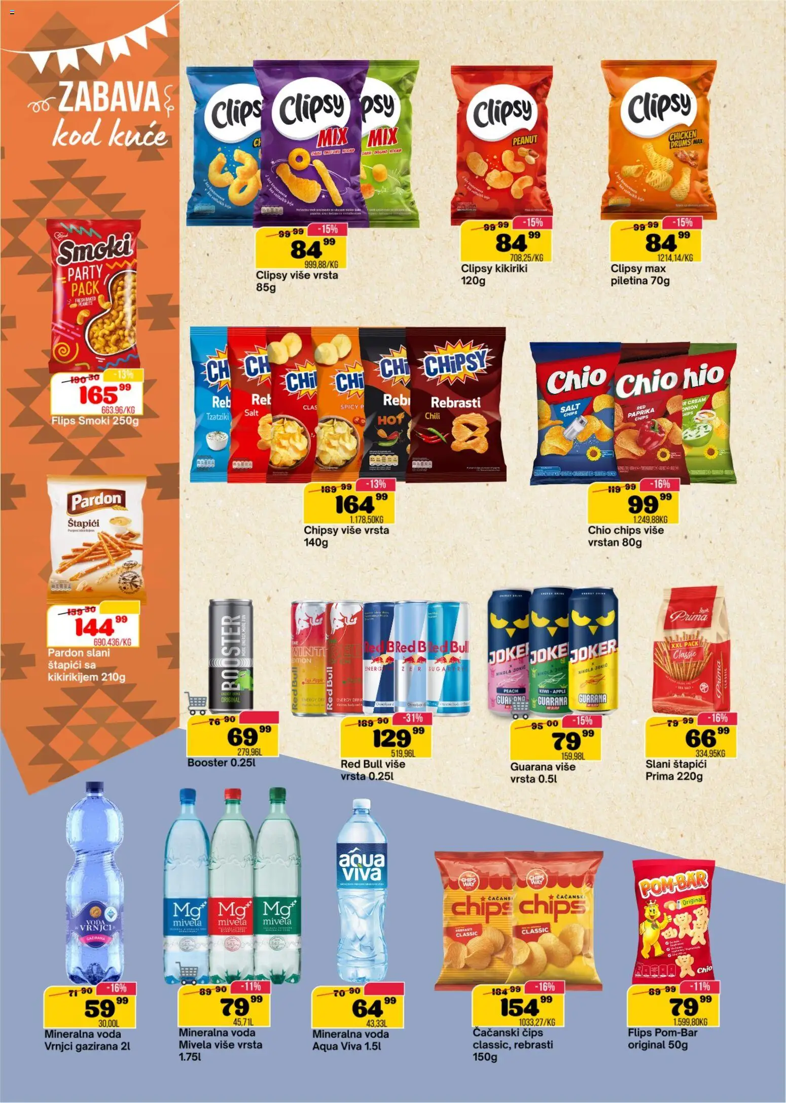 Senta Promet katalog - važi od 22.04.2026 | Strana: 12 | Proizvode: Smoki, Kikiriki, Guarana, Piletina