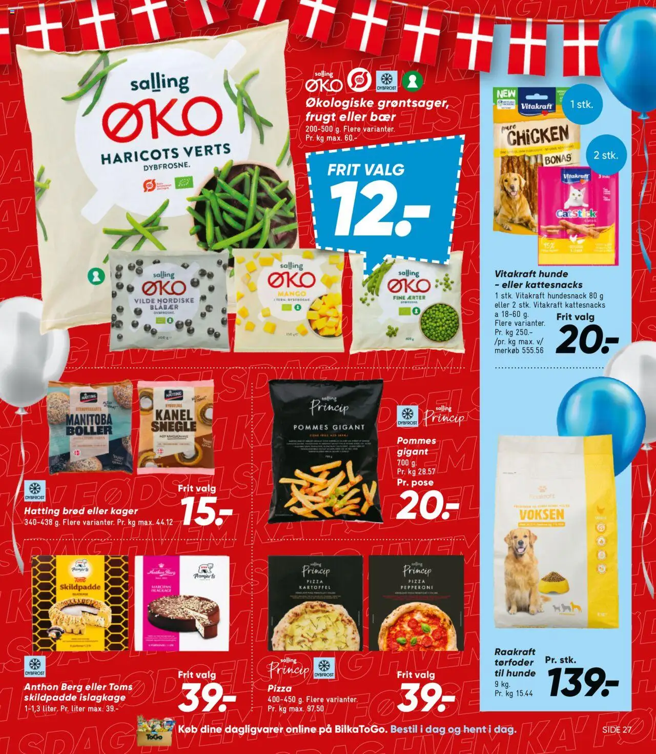 Bilka Tilbudsavis gyldig fra 15.08.2025 | Side: 33 | Produkter: Mango, Pizza, Is, Marcipan