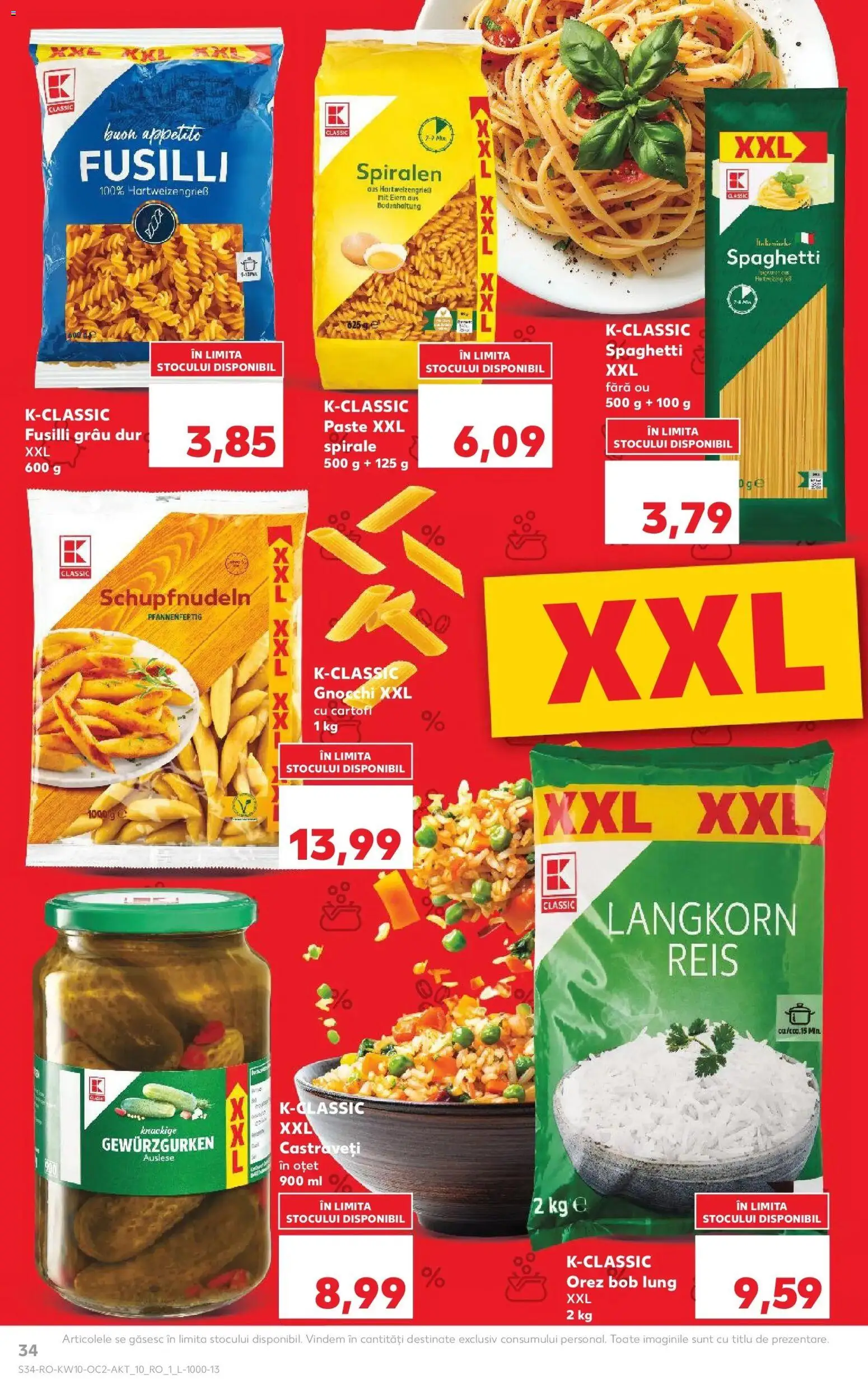 Noul catalog Kaufland – valabil de la 04.03.2026 | Pagină: 34 | Produse: Oțet, Orez, Castraveți, Cartofi