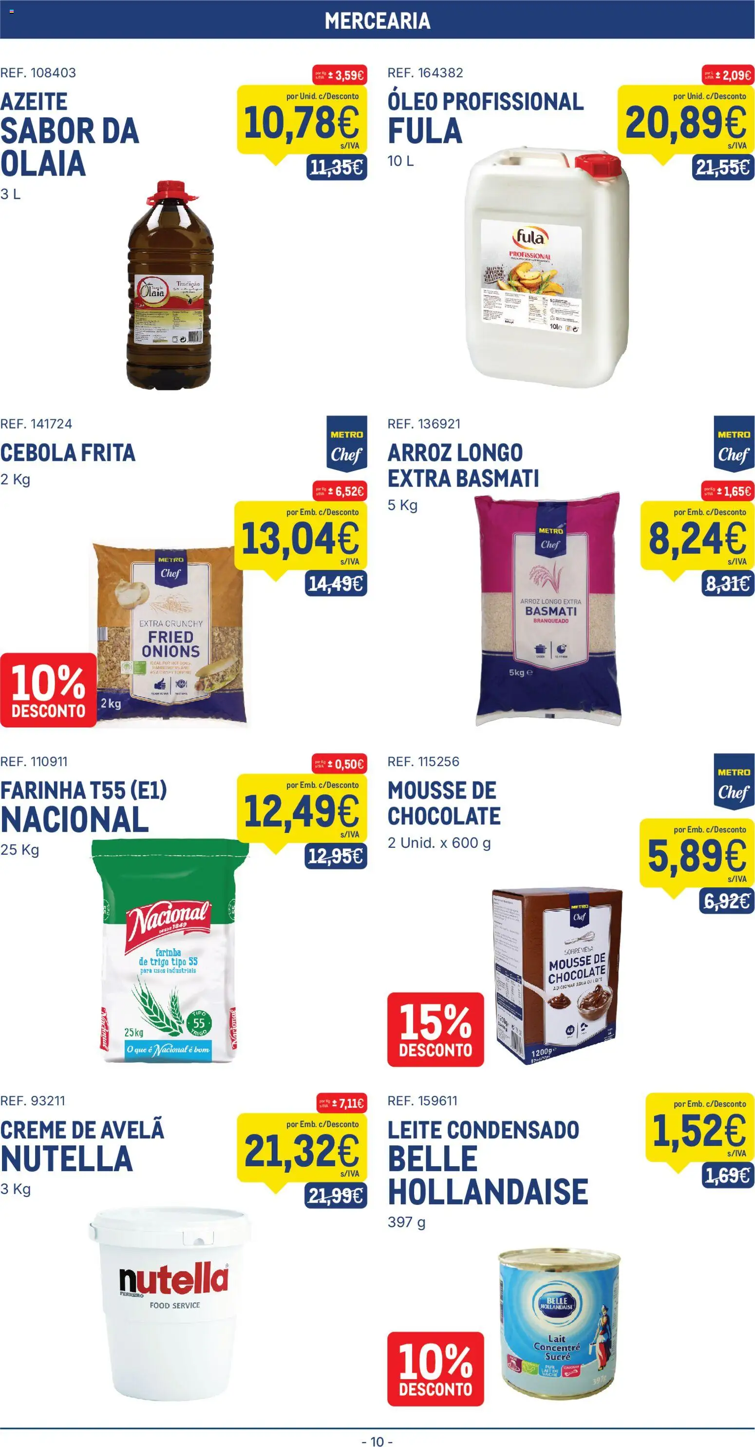 Makro folheto │ válido de 11.11.2025 | Página: 10 | Produtos: Azeite, Leite condensado, Cebola, Creme