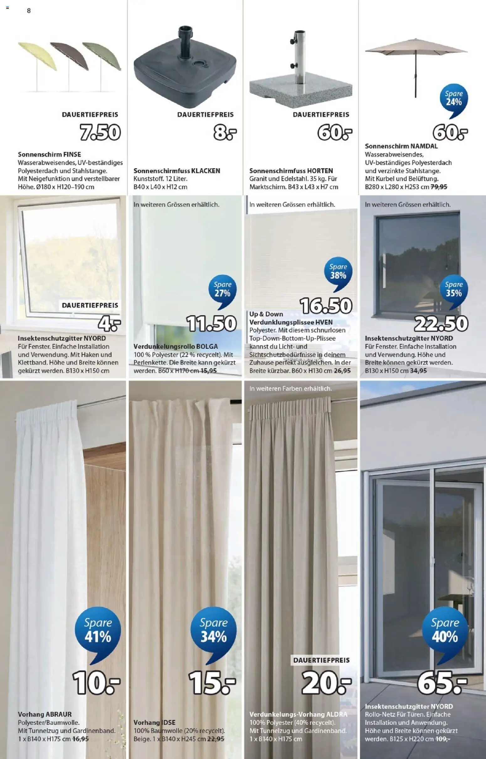 JYSK aktionen – gültig ab 28.04.2026 | Seite: 8 | Produkte: Vorhang