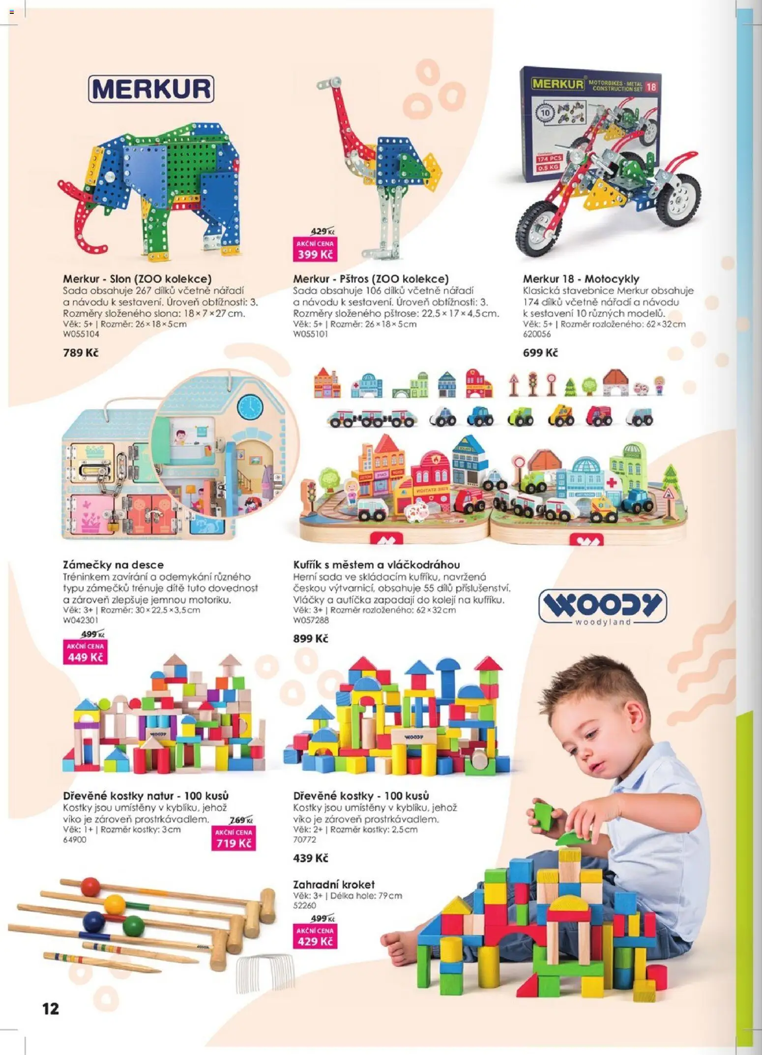 Wiky katalog od 01.04.2026 | Strana: 12 | Produkty: Kufřík, Stavebnice, Vláčky, Nářadí