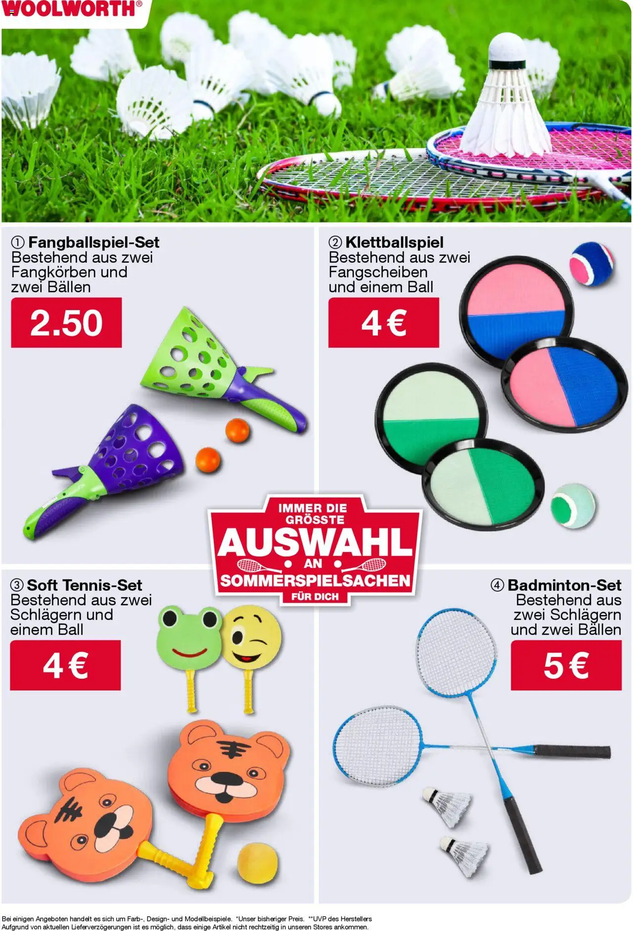 Woolworth Prospekt 	 - gültig ab dem 07.08.2025 | Seite: 15 | Produkte: Badmintonset