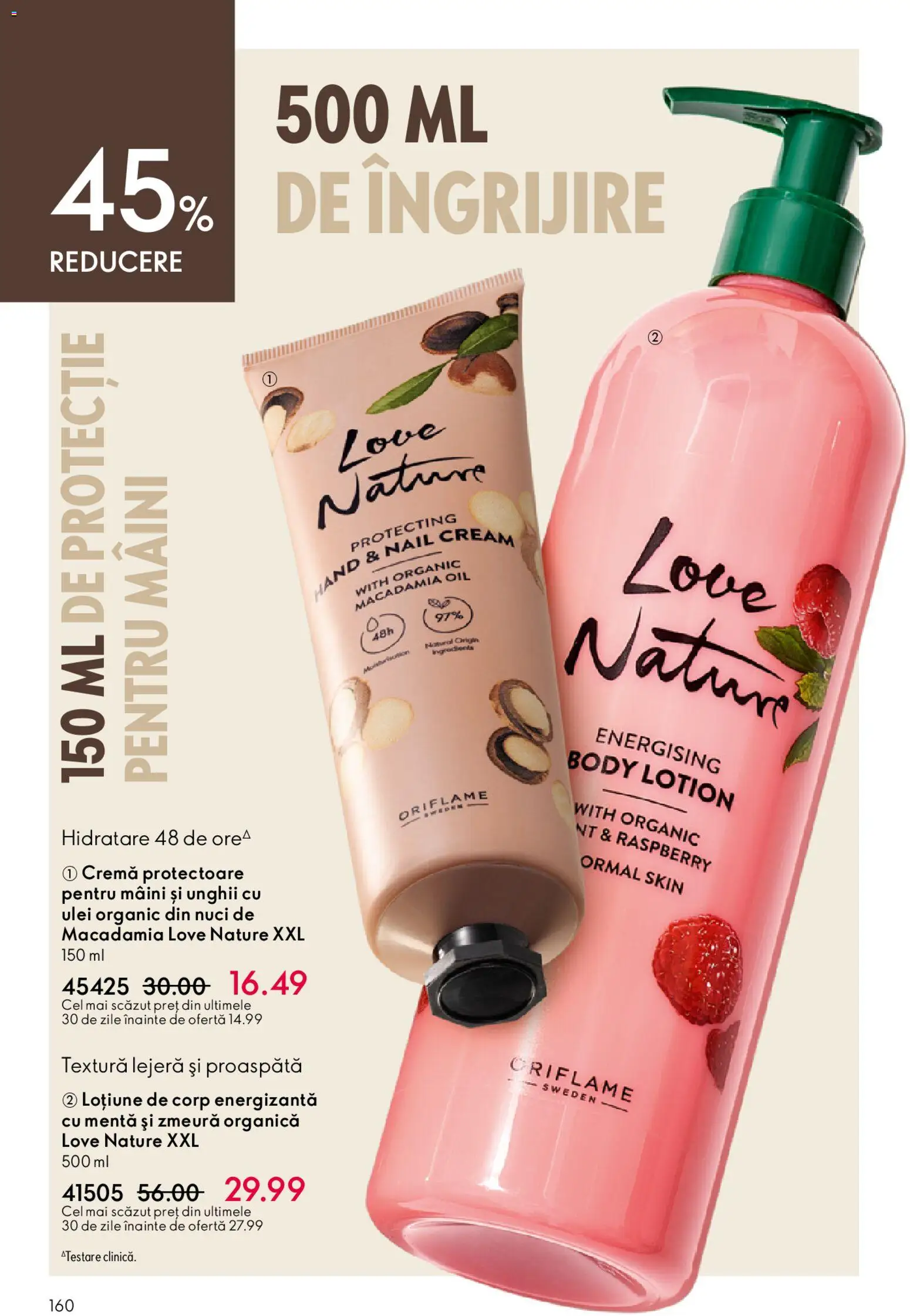 Noul catalog Oriflame – valabil de la 27.05.2026 | Pagină: 160 | Produse: Sac de couchage, Body, Cremă, Ulei