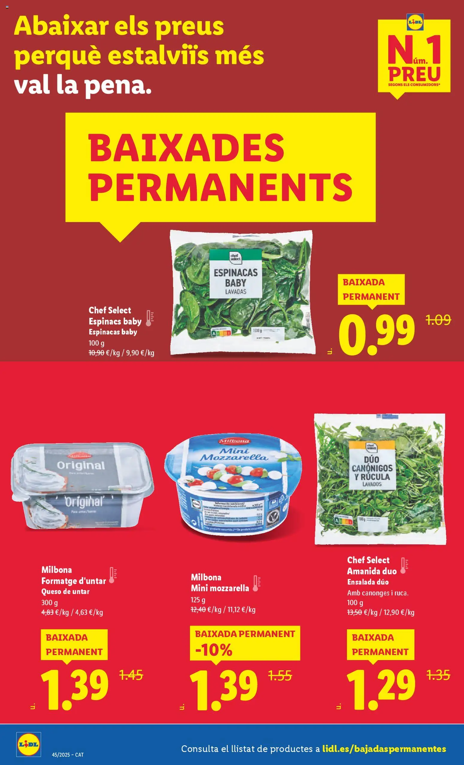 Lidl folleto │ válido desde el 03.11.2025 | Página: 2 | Productos: Queso, Πορσελάνη, Ensalada