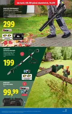 Noul catalog Lidl – valabil de la 08.09.2025 | Pagină: 37 | Produse: Încărcător, Suflantă