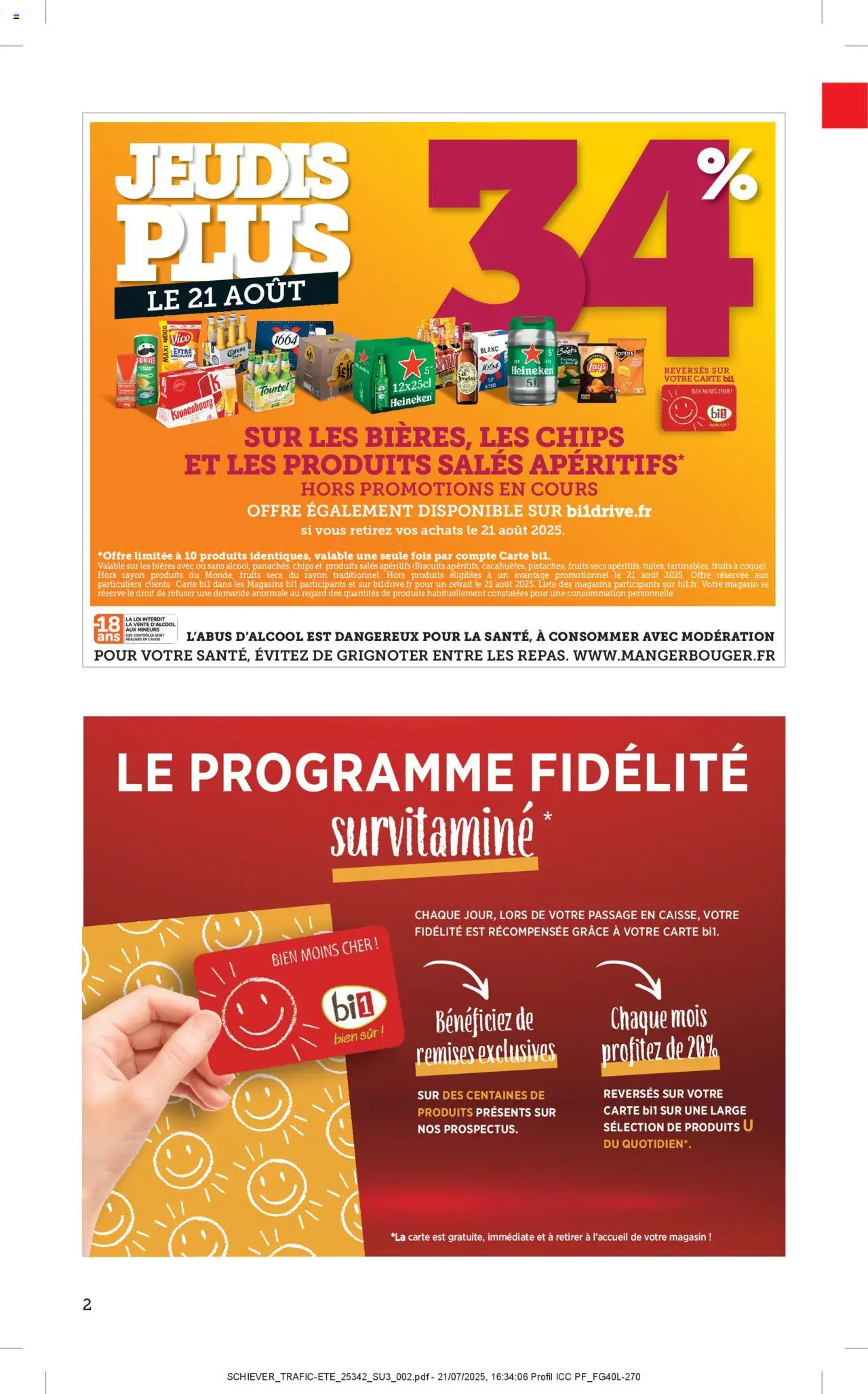  | Page: 2 | Produits: Heineken, Chips, Biscuits, Fruits secs