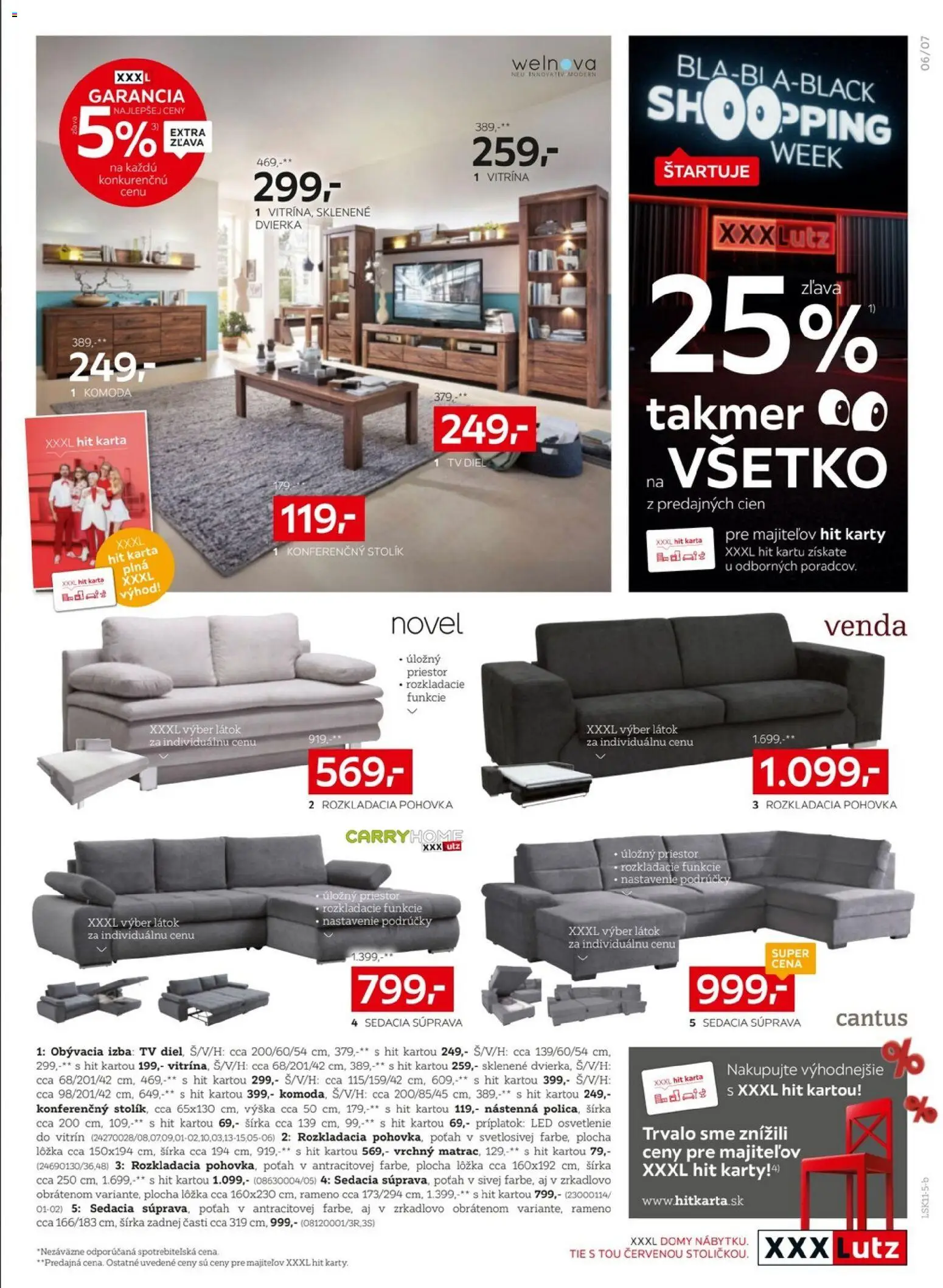 Nové XXXLutz akcie – leták je platný od 10.11.2025 | Strana: 7 | Produkty: Sedacia súprava, Tv, Rozkladacia pohovka, Pohovka