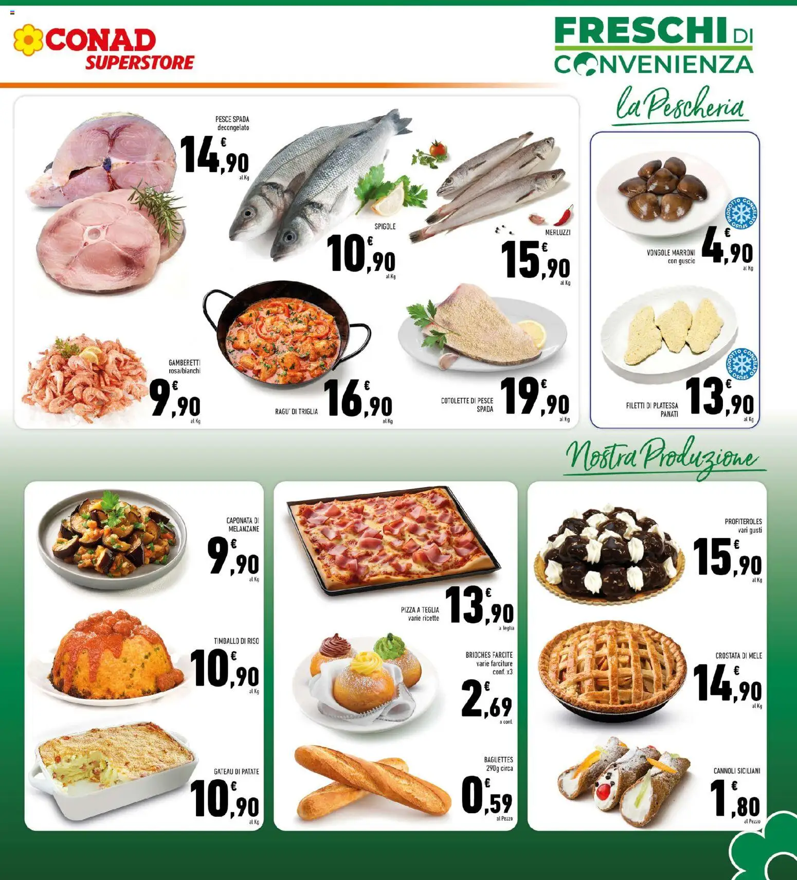 Volantino Conad del 19.11.2025 | Pagina: 5 | Prodotti: Riso, Pesce, Vongole, Pesce spada