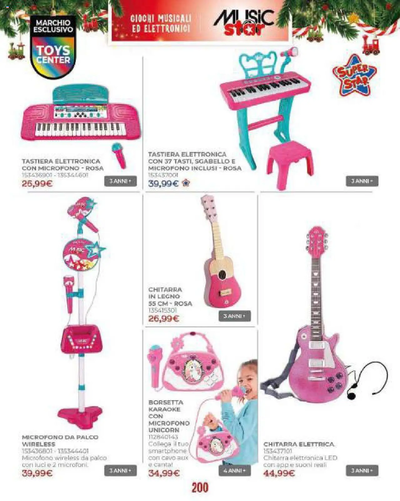 Volantino Toys Center del 19.10.2025 | Pagina: 202 | Prodotti: Borsetta, Smartphone, Sgabello, Microfono