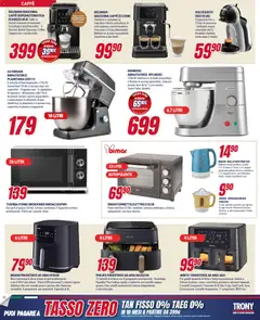 Anteprima del volantino Trony Sardegna catalogo valido a partire dal 15.01.2026 | Pagina: 22 | Prodotti: Fornetto, Patatine, Friggitrice, Forno elettrico